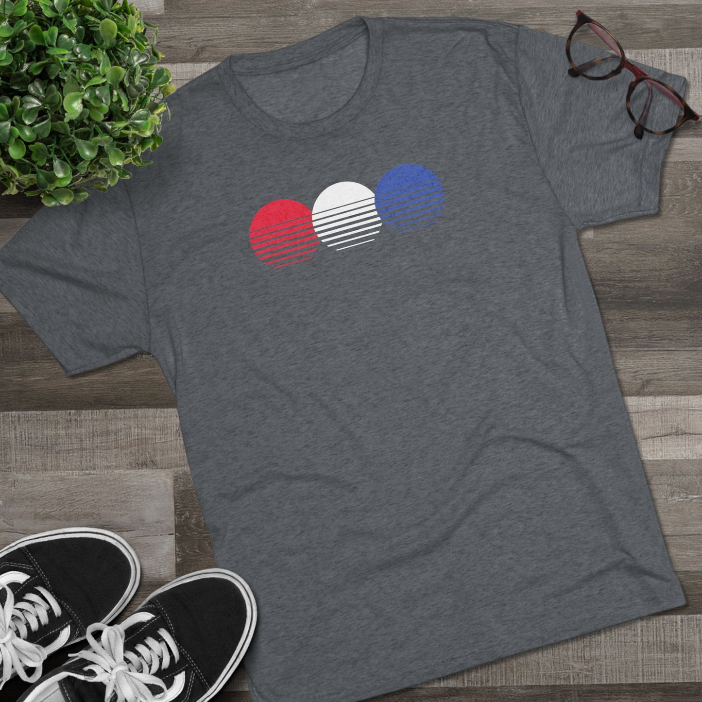 Patriotic Chasing Sunsets Tri-Blend T-Shirt