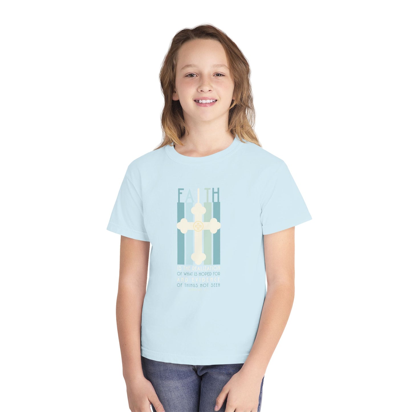 Hebrews 11:1 Faith Youth Graphic T-Shirt