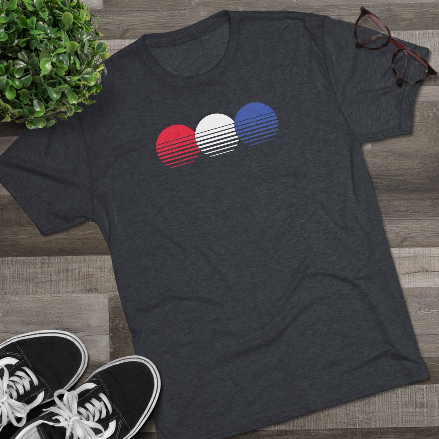 Patriotic Chasing Sunsets Tri-Blend T-Shirt