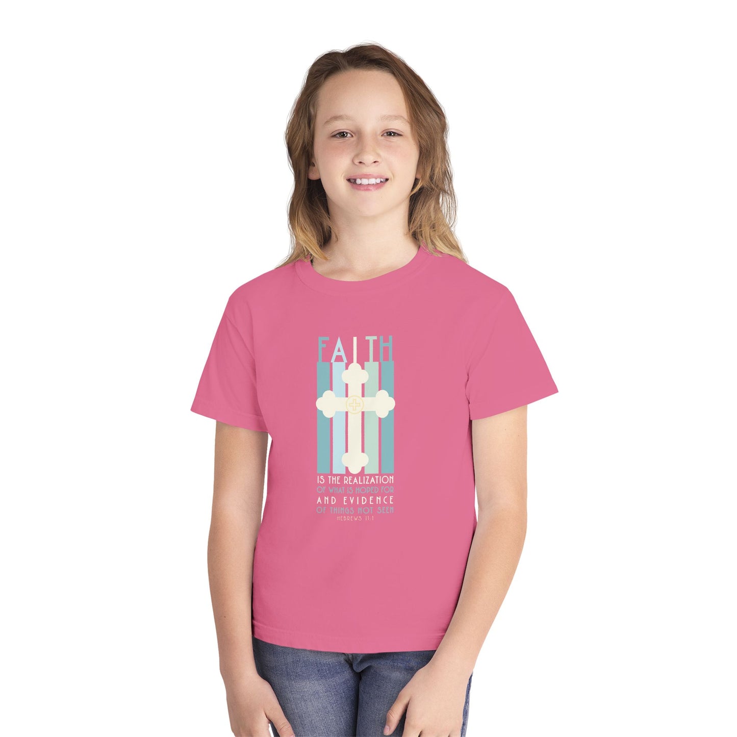 Hebrews 11:1 Faith Youth Graphic T-Shirt