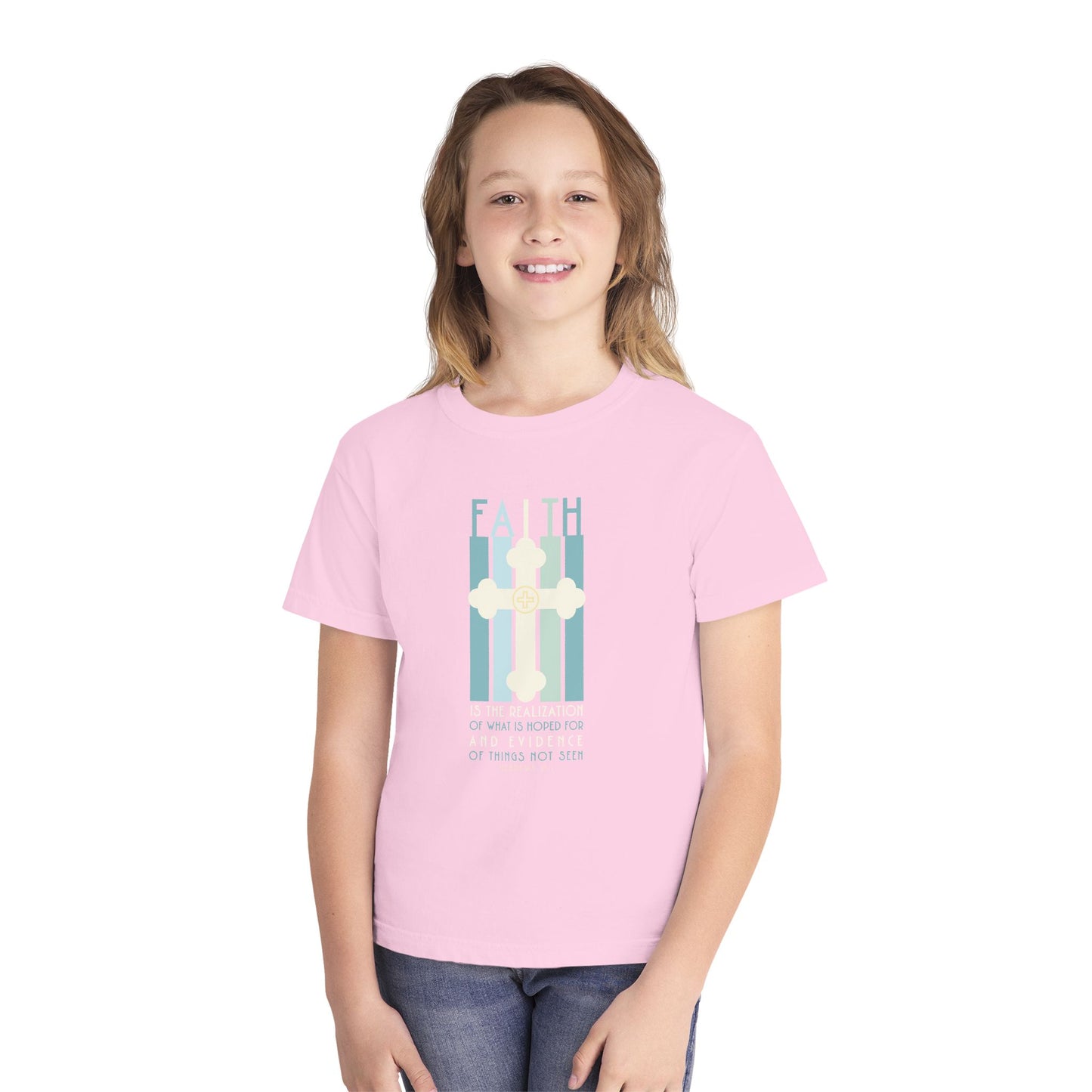 Hebrews 11:1 Faith Youth Graphic T-Shirt