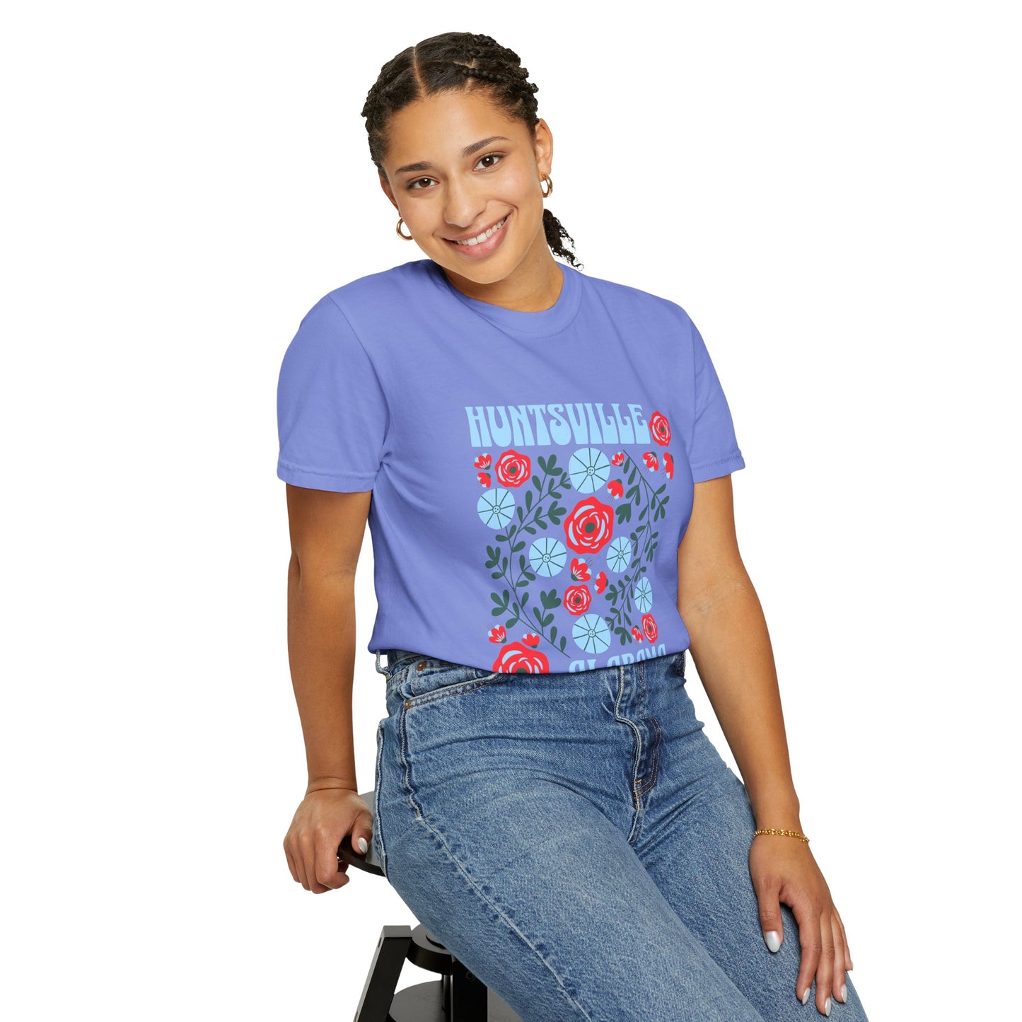 Floral Huntsville 100% Cotton T-Shirt