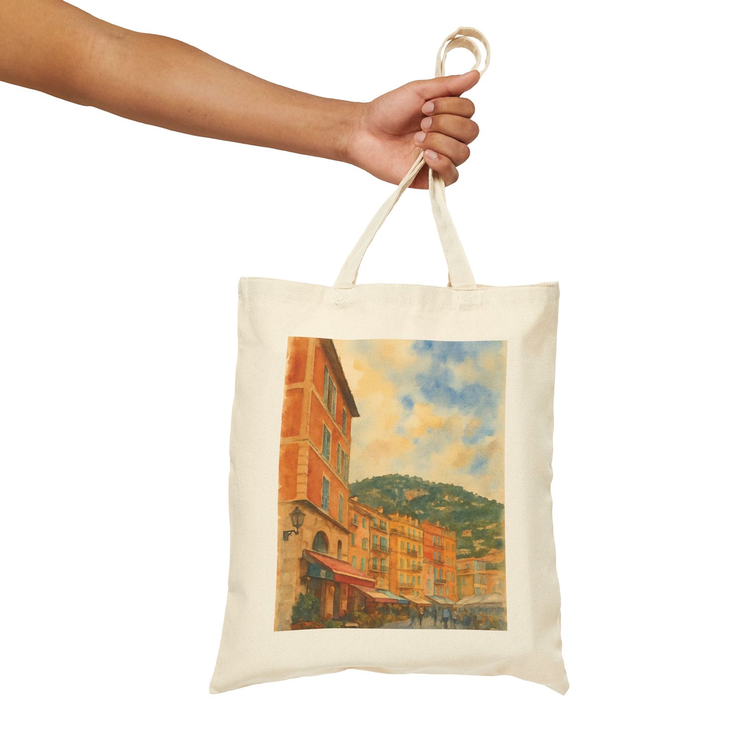 Villefranche-sur-Mer Watercolor Tote