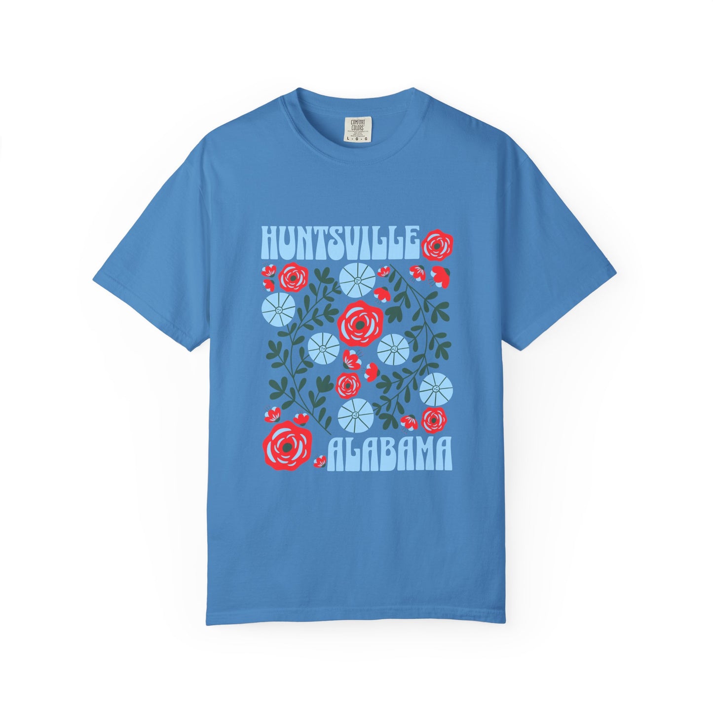 Floral Huntsville 100% Cotton T-Shirt