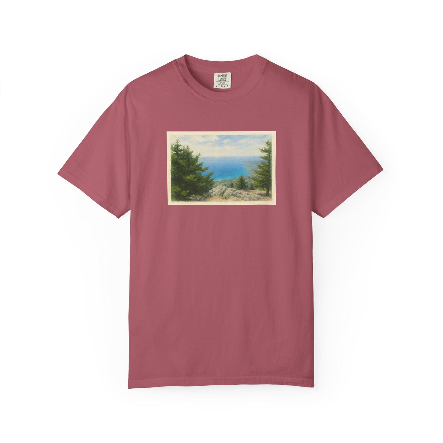 Greece Watercolor Graphic T-Shirt