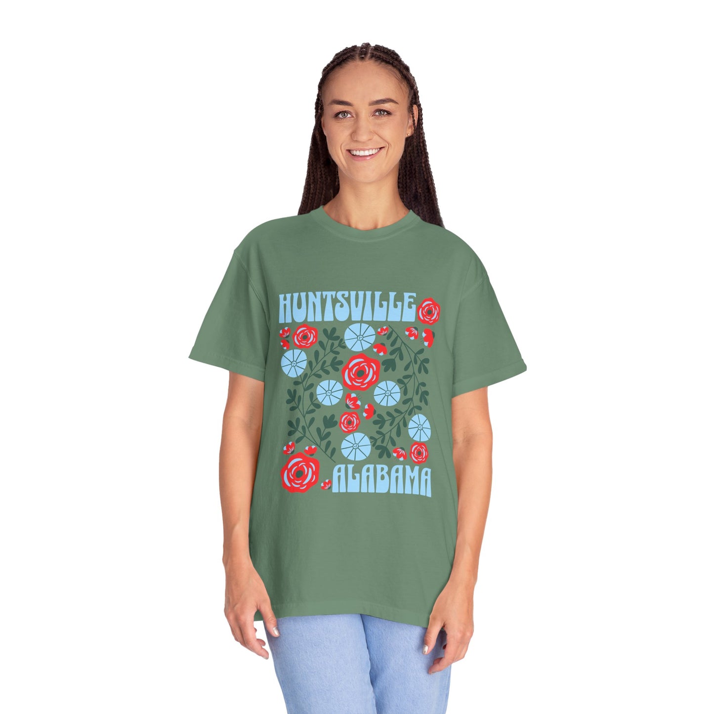 Floral Huntsville 100% Cotton T-Shirt