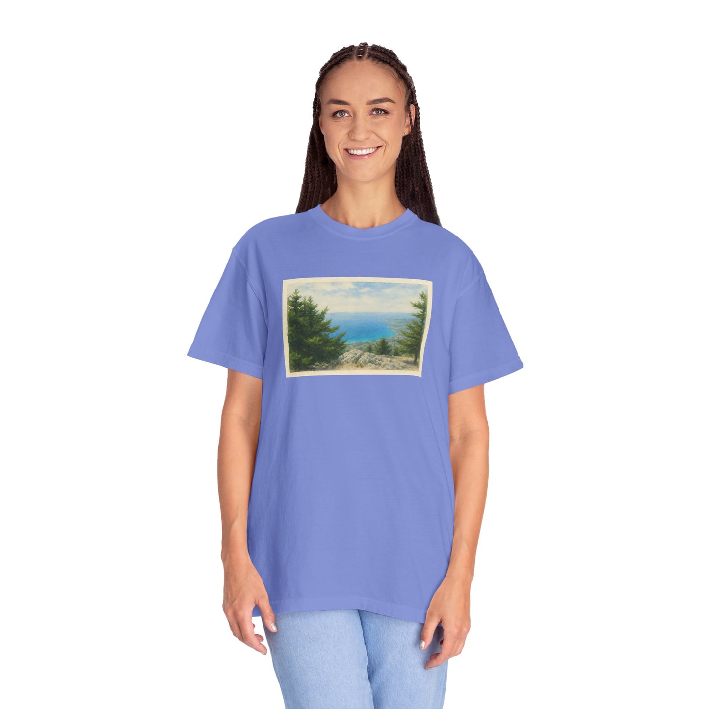 Greece Watercolor Graphic T-Shirt
