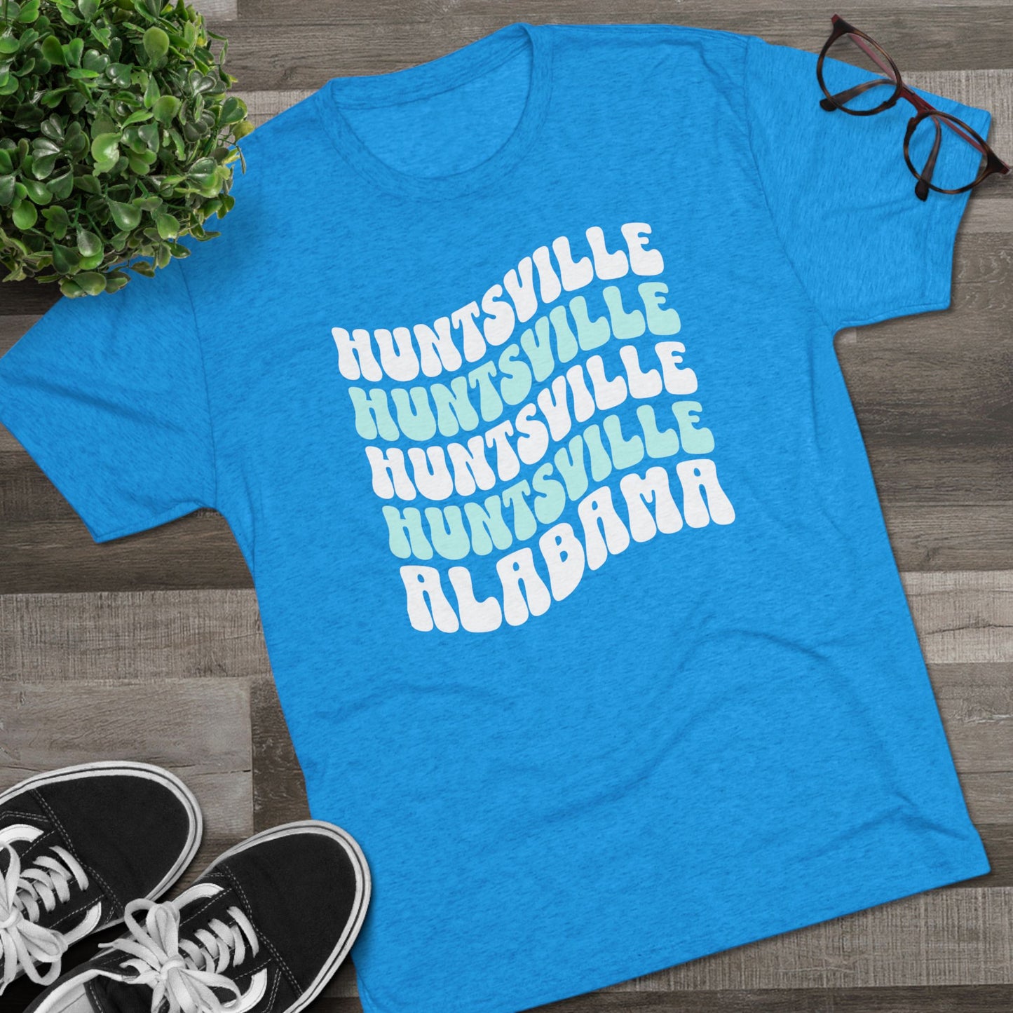 Huntsville AL Wavy Repeat T-Shirt