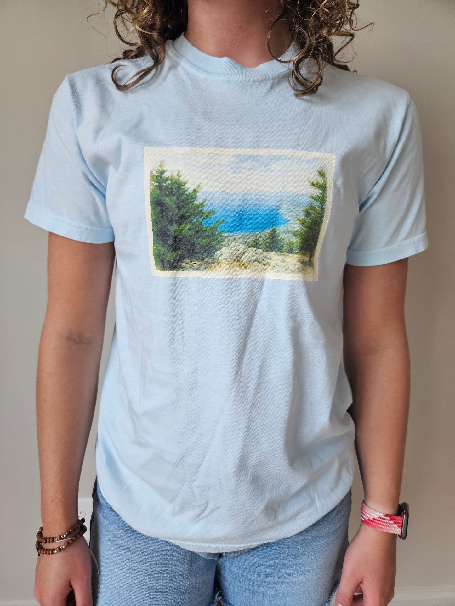 Greece Watercolor Graphic T-Shirt