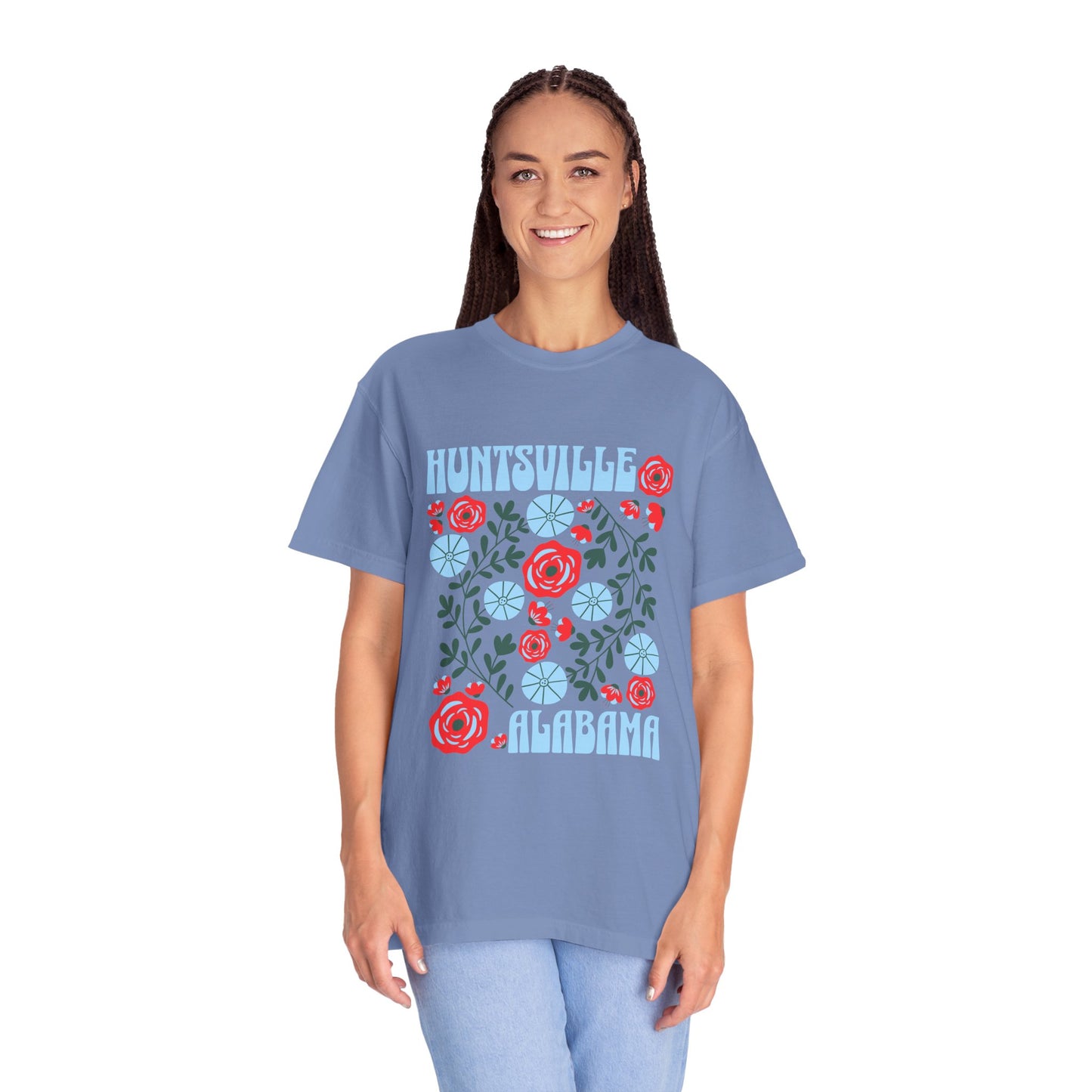 Floral Huntsville 100% Cotton T-Shirt
