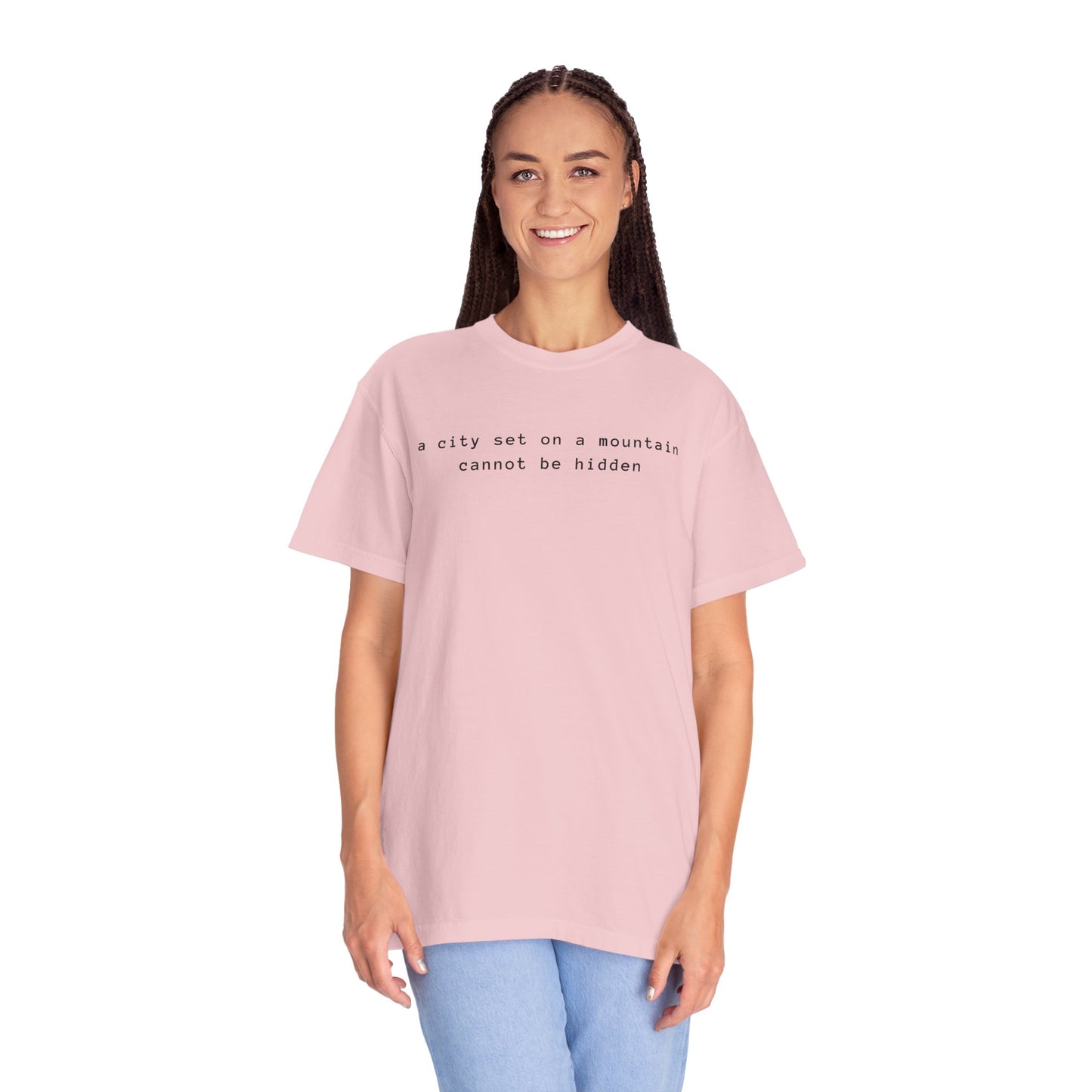 Matthew 5:14 - A City Set on a Mountain - Graphic T-Shirt