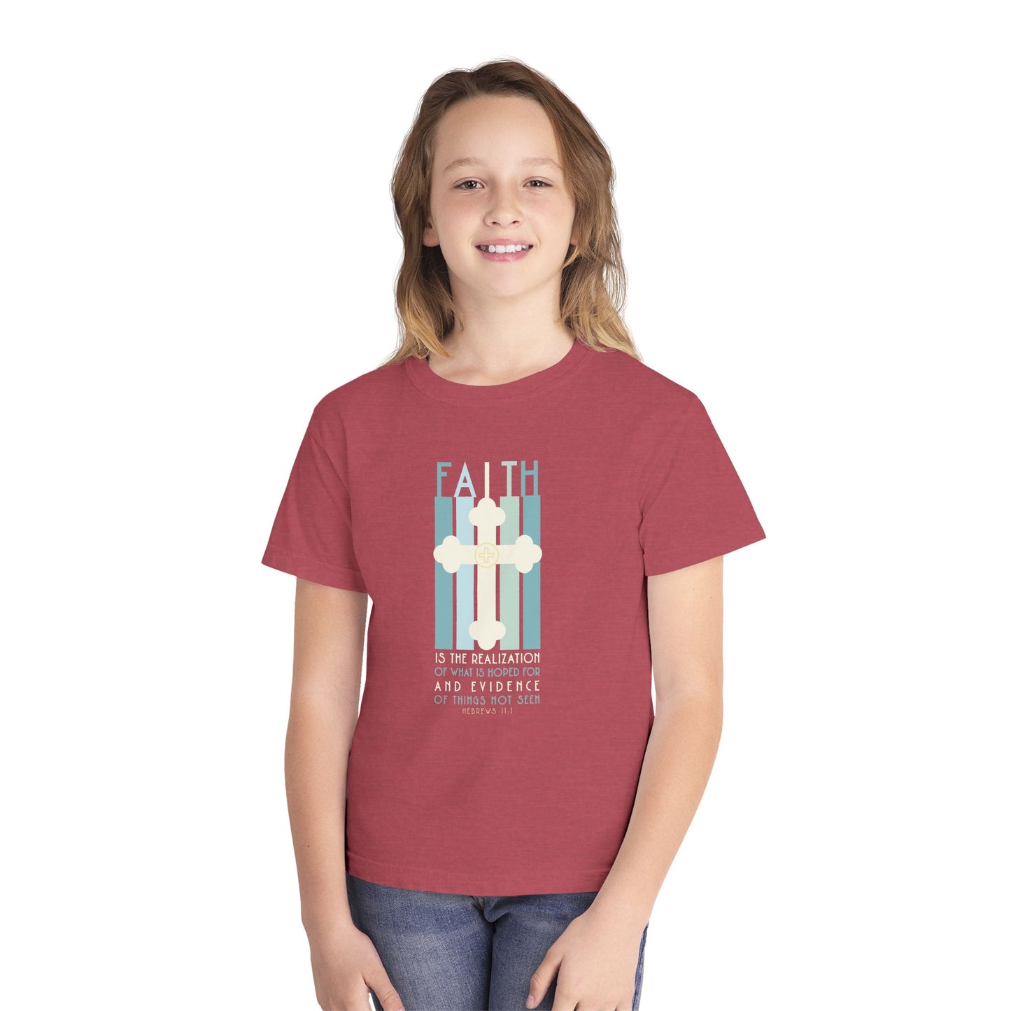 Hebrews 11:1 Faith Youth Graphic T-Shirt