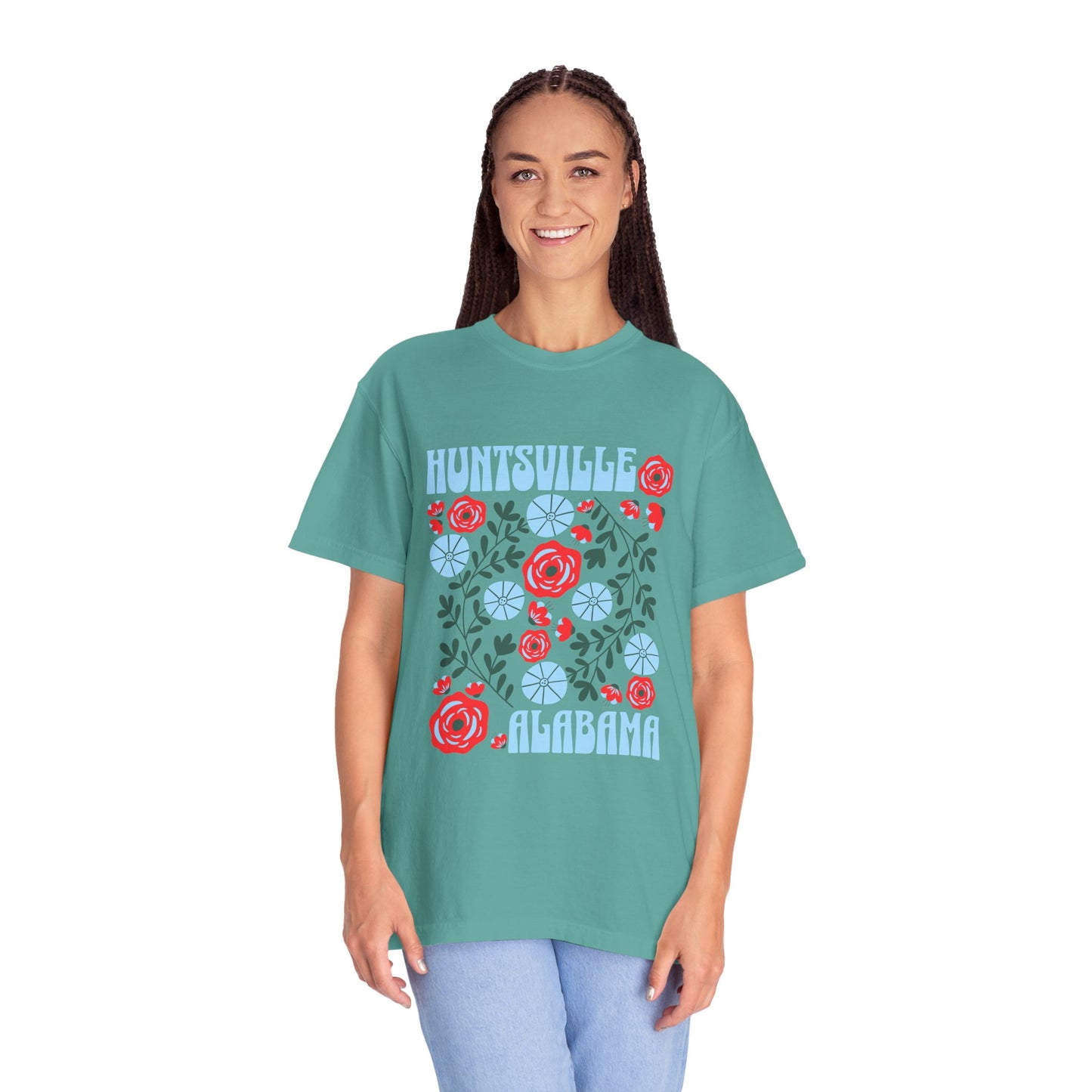 Floral Huntsville 100% Cotton T-Shirt