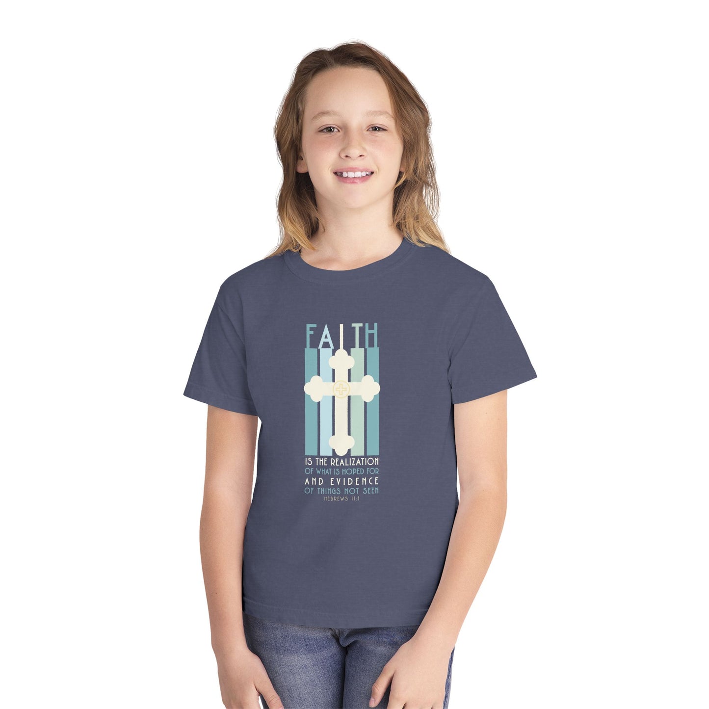 Hebrews 11:1 Faith Youth Graphic T-Shirt
