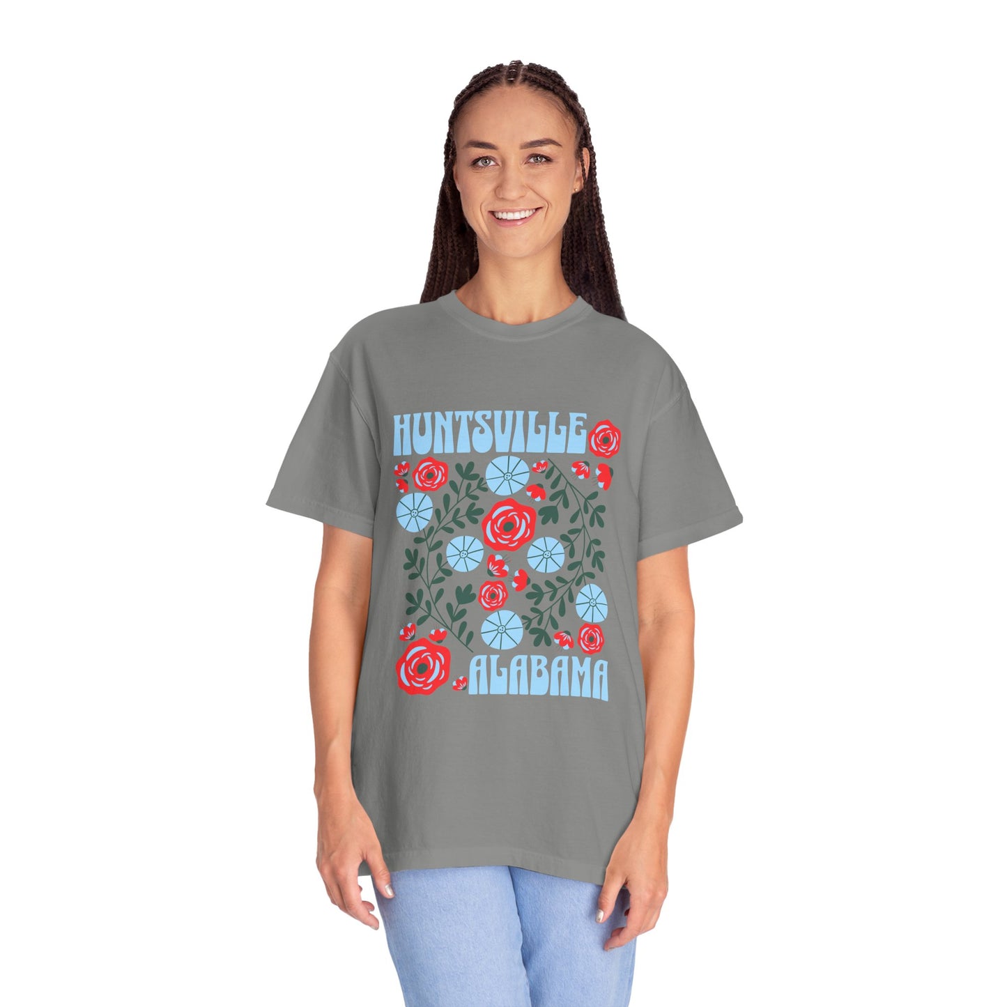 Floral Huntsville 100% Cotton T-Shirt