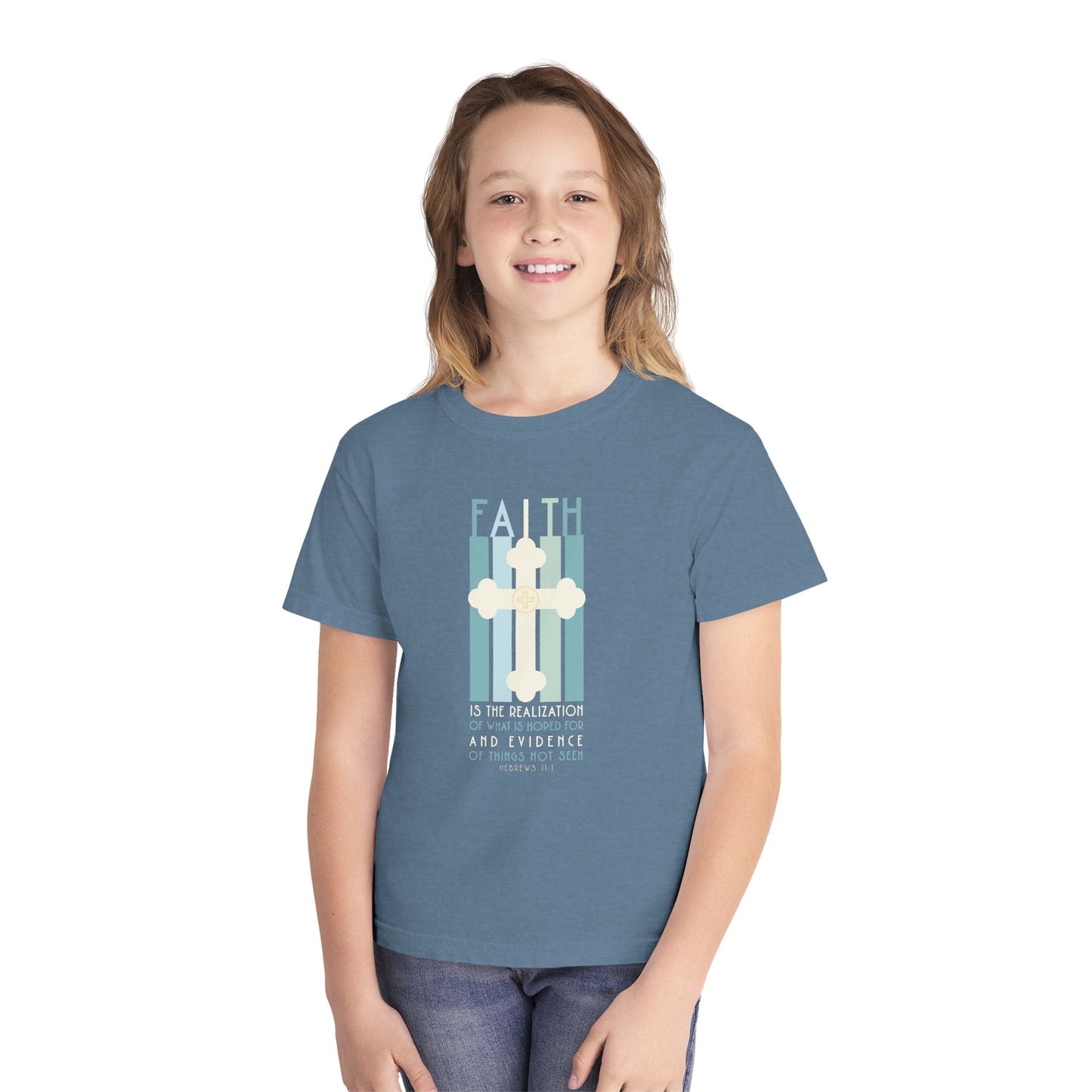 Hebrews 11:1 Faith Youth Graphic T-Shirt