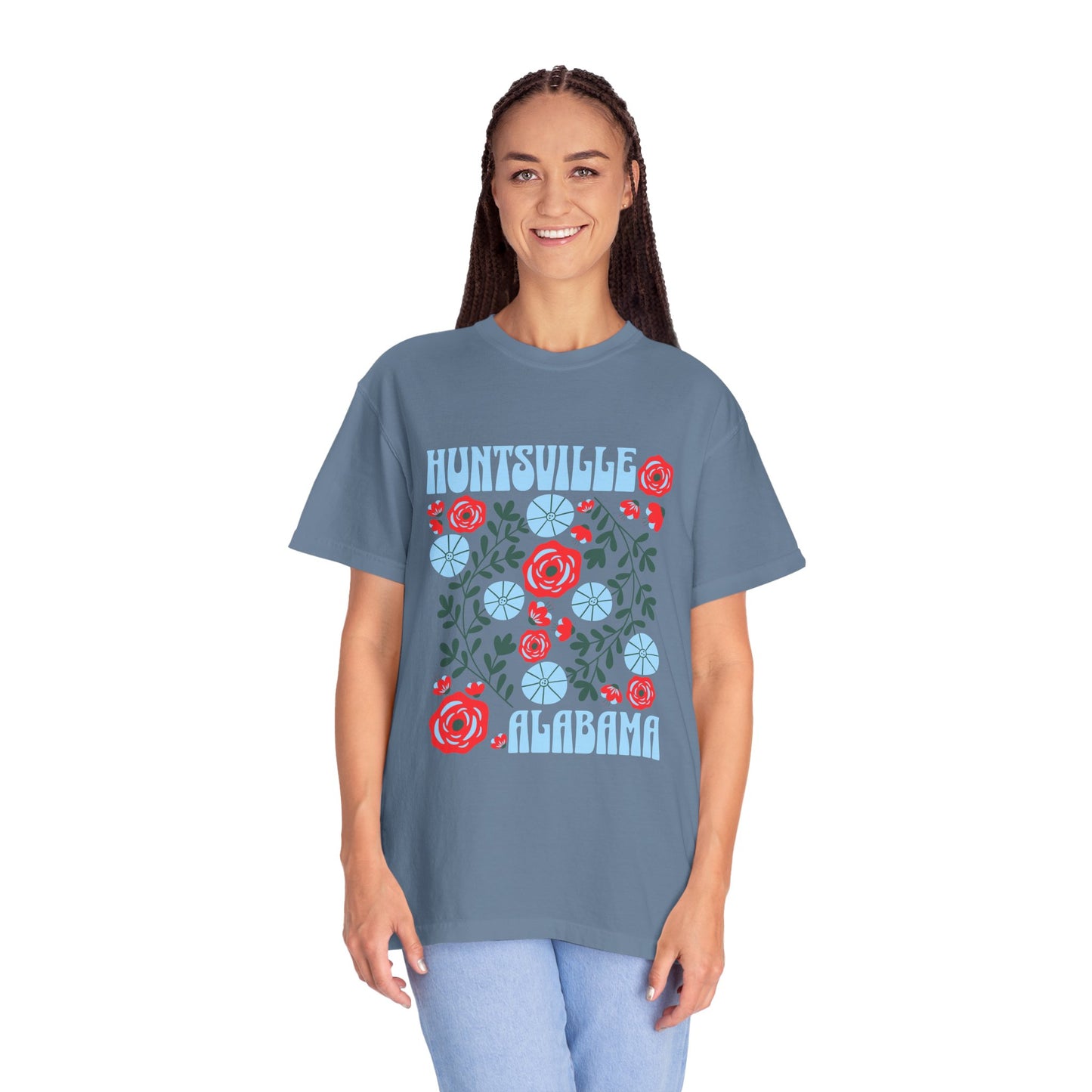 Floral Huntsville 100% Cotton T-Shirt