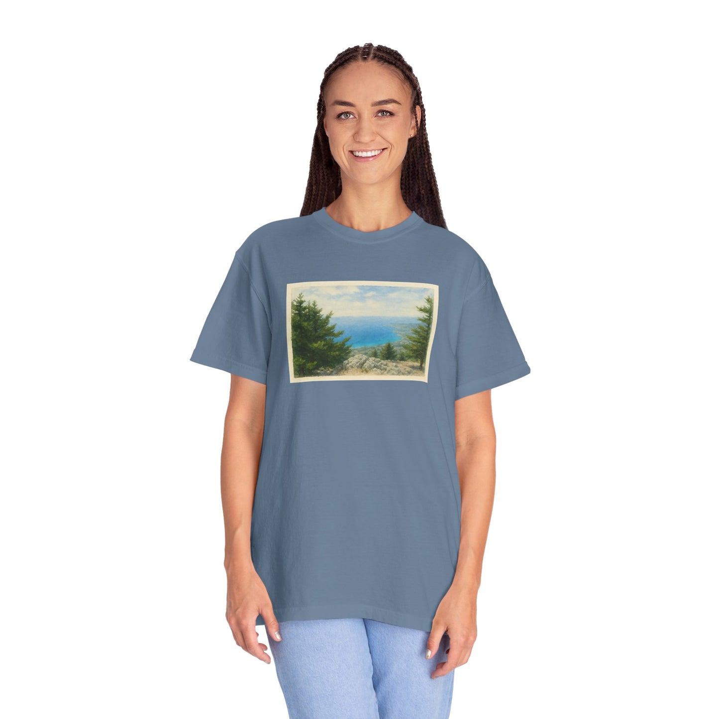 Greece Watercolor Graphic T-Shirt