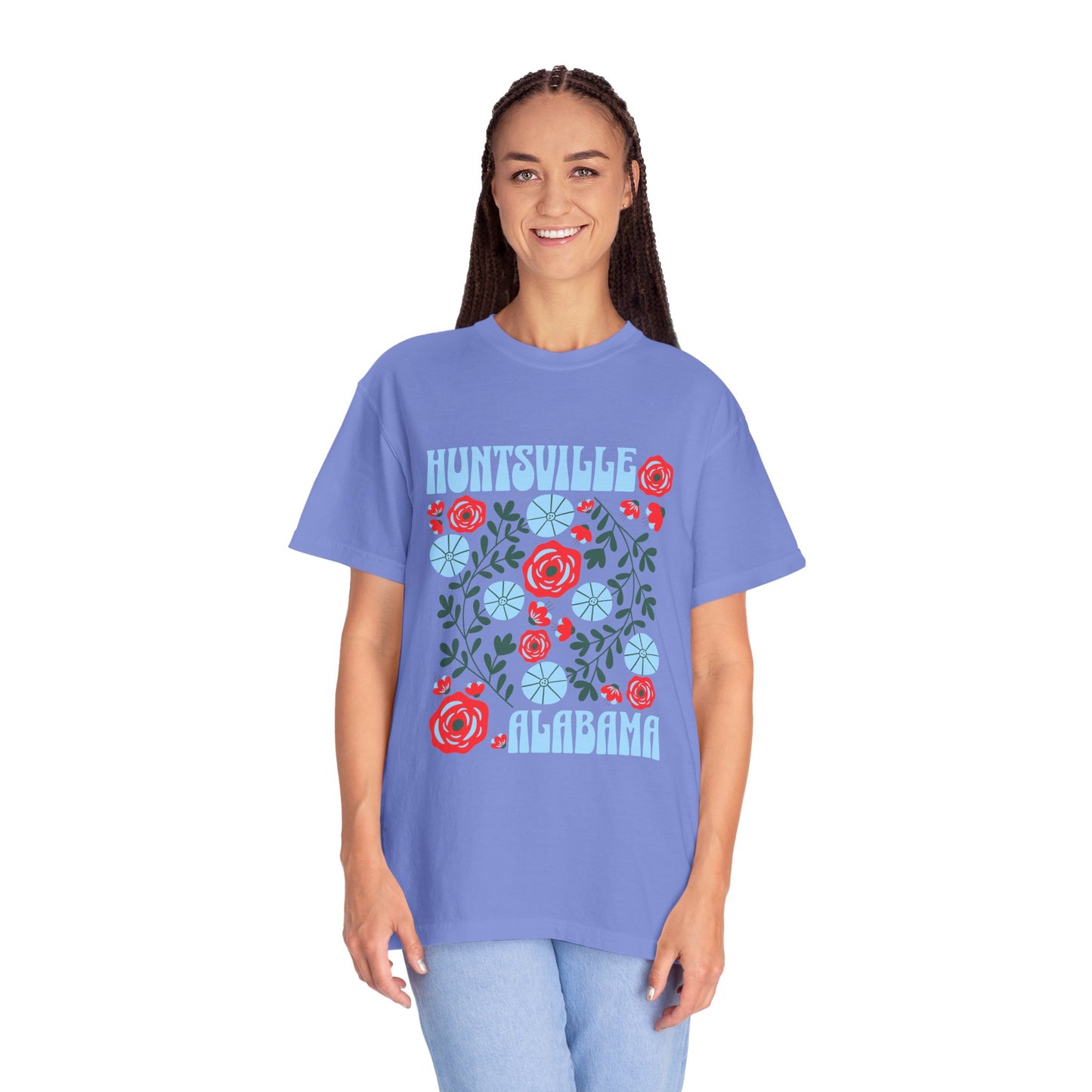 Floral Huntsville 100% Cotton T-Shirt