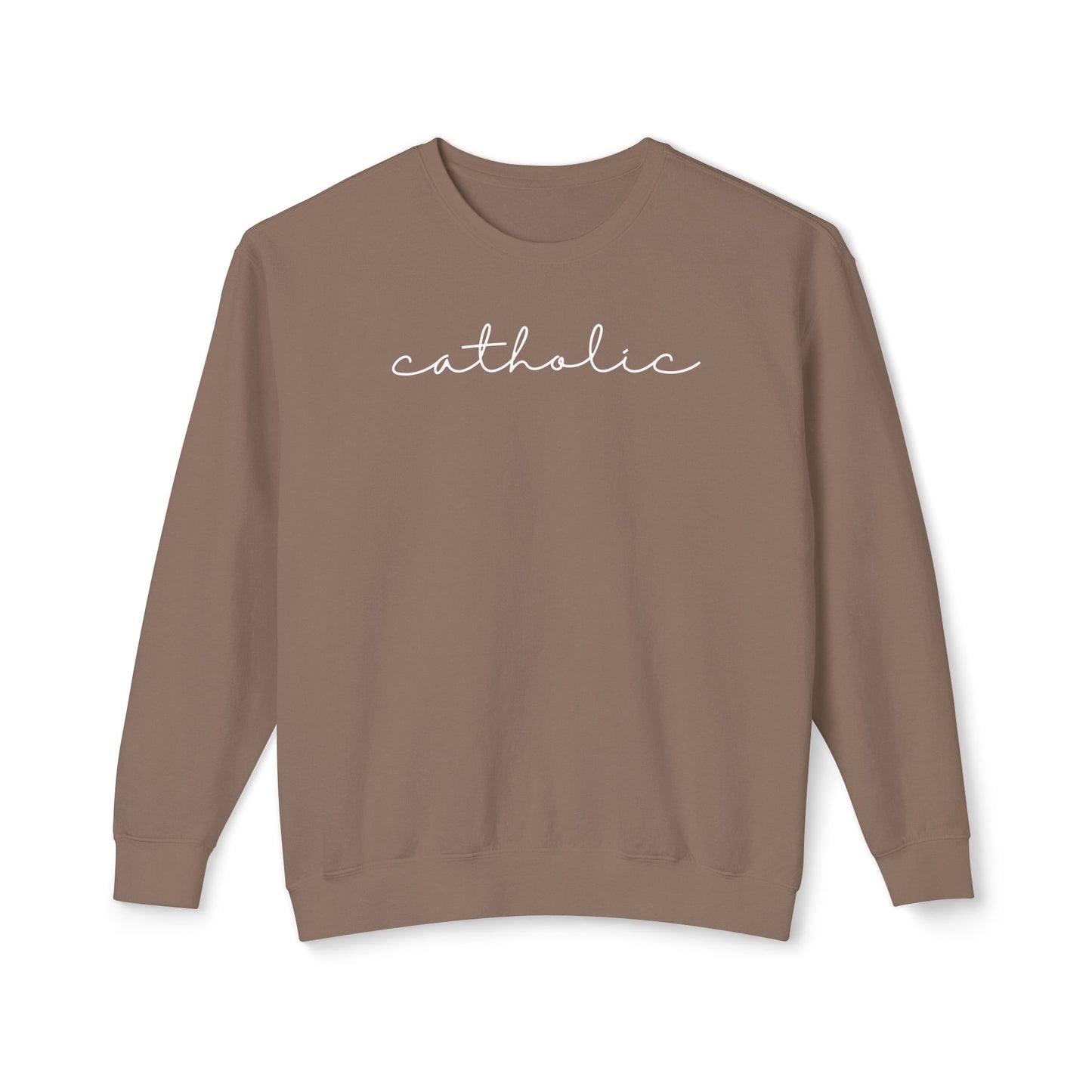 Catholic Script Lightweight Sweatshirt