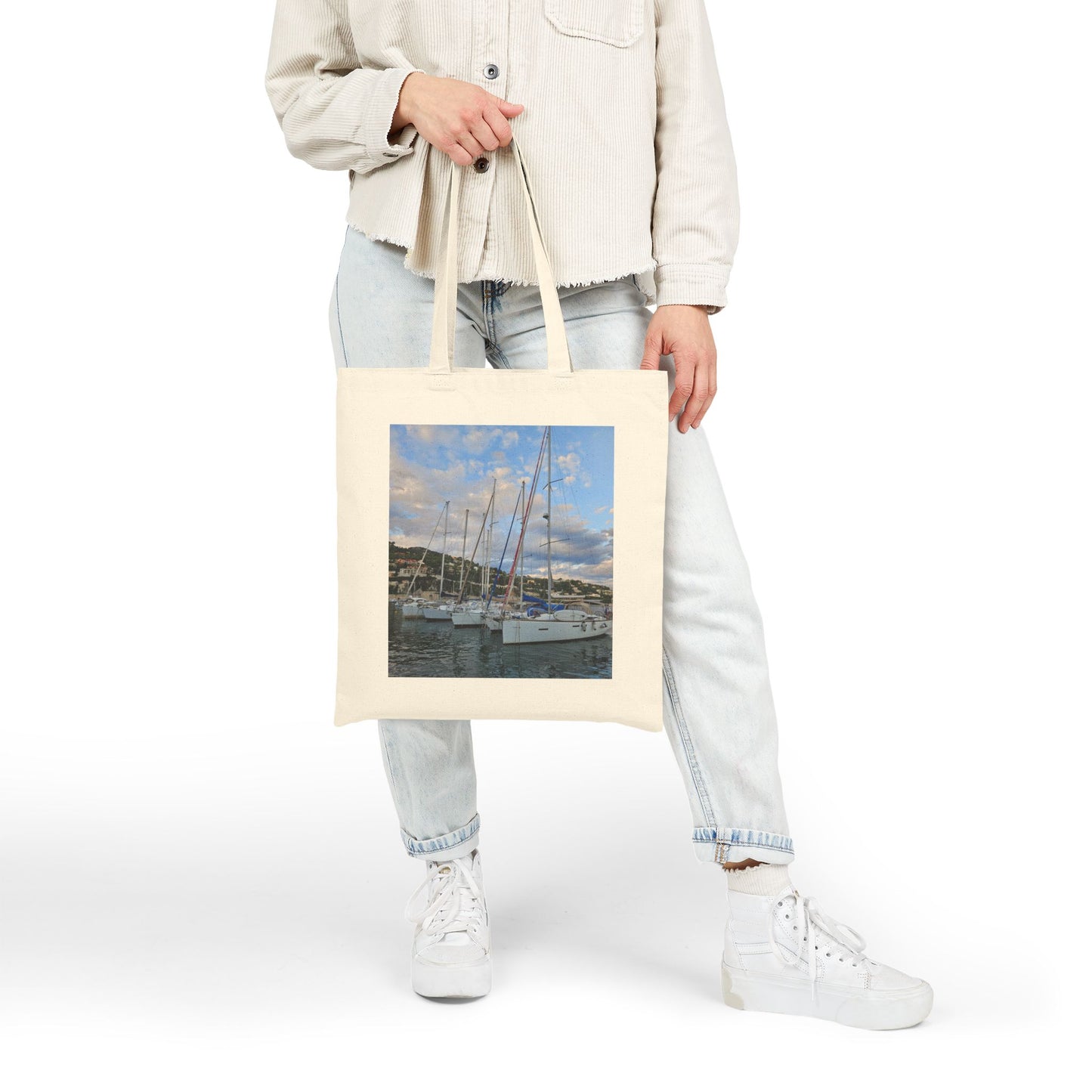 Villefranche-sur-Mer Tote Bag – Cotton Canvas France Travel Souvenir