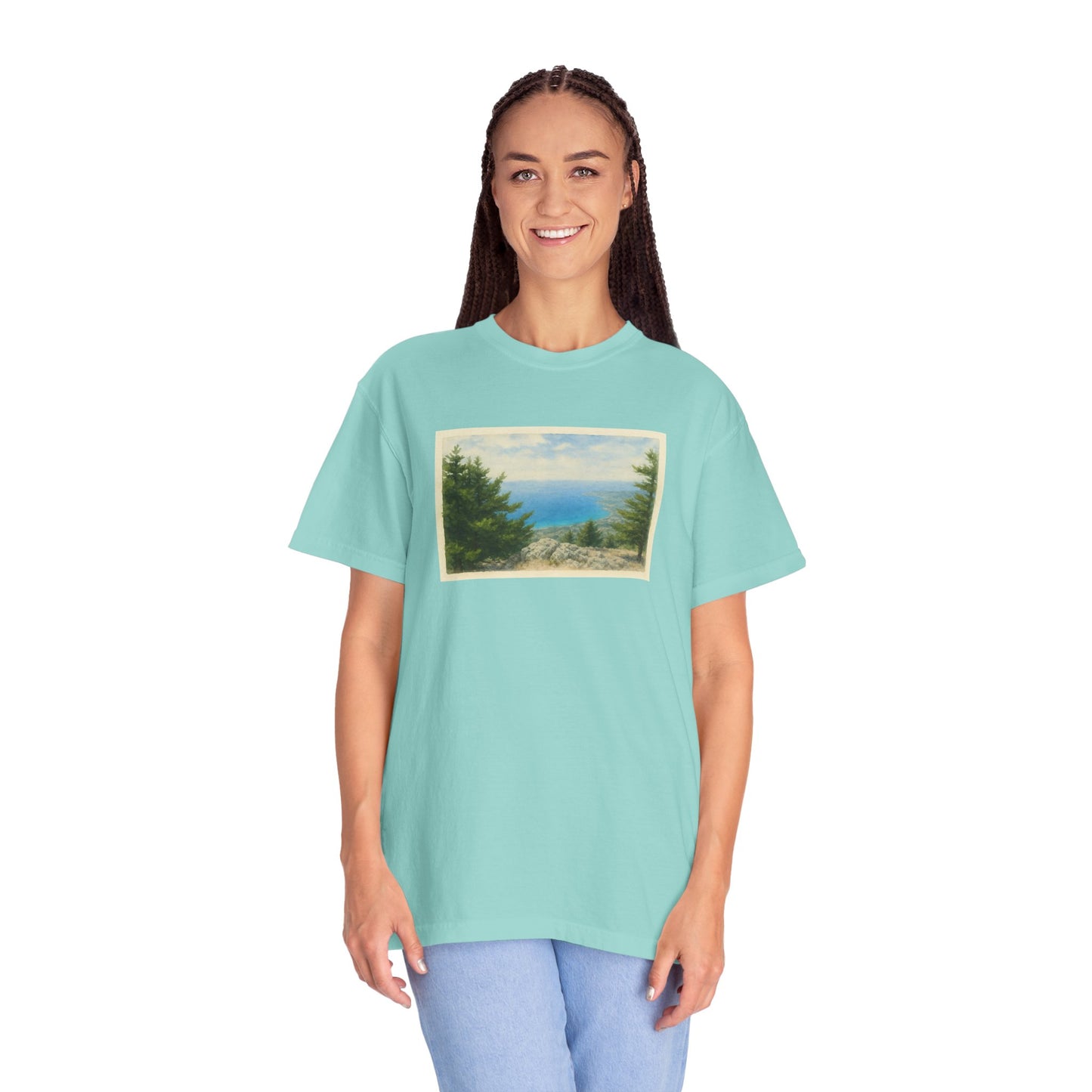 Greece Watercolor Graphic T-Shirt