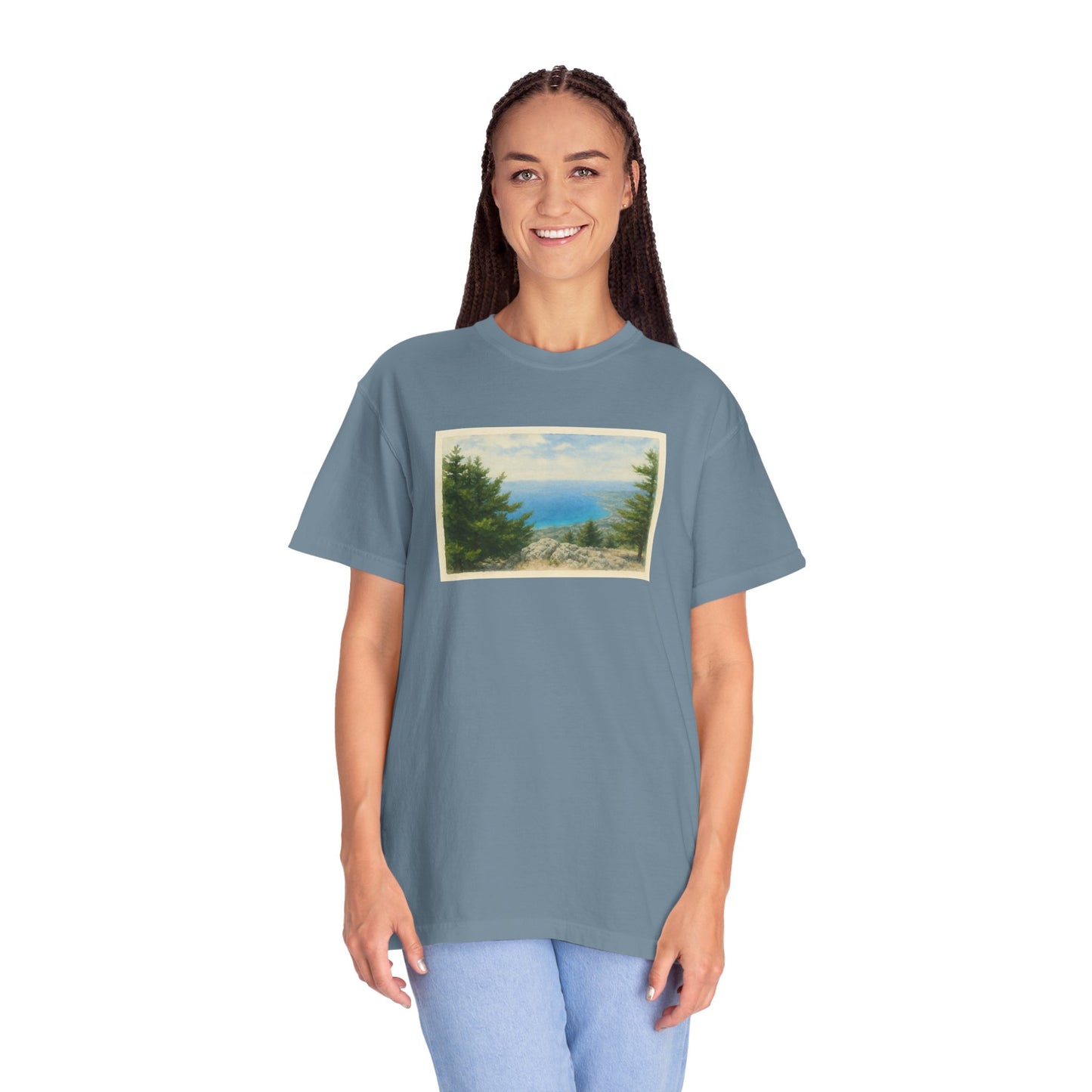 Greece Watercolor Graphic T-Shirt