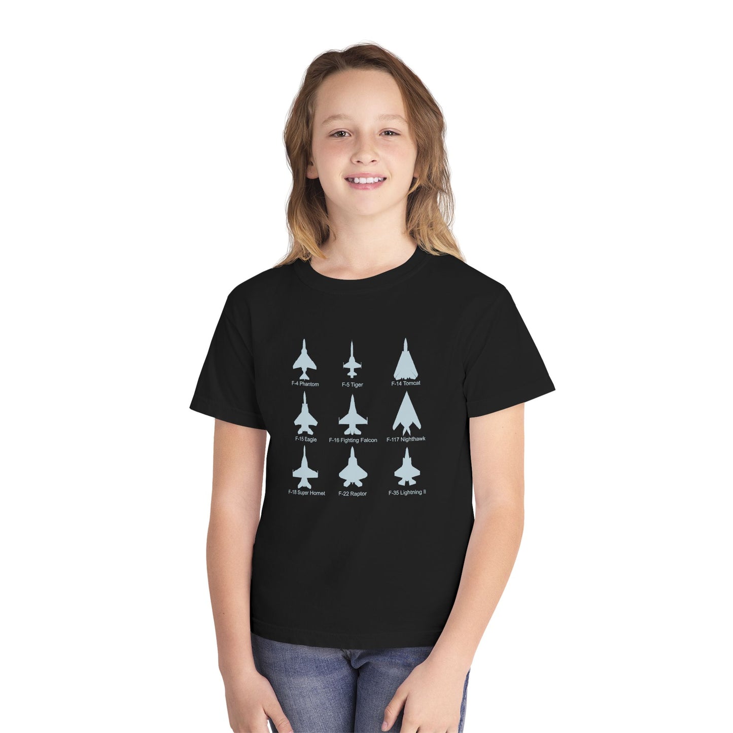United States Fighter Jets Youth Graphic T-Shirt