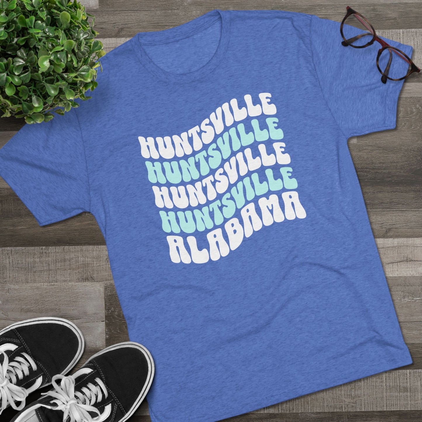 Huntsville AL Wavy Repeat T-Shirt