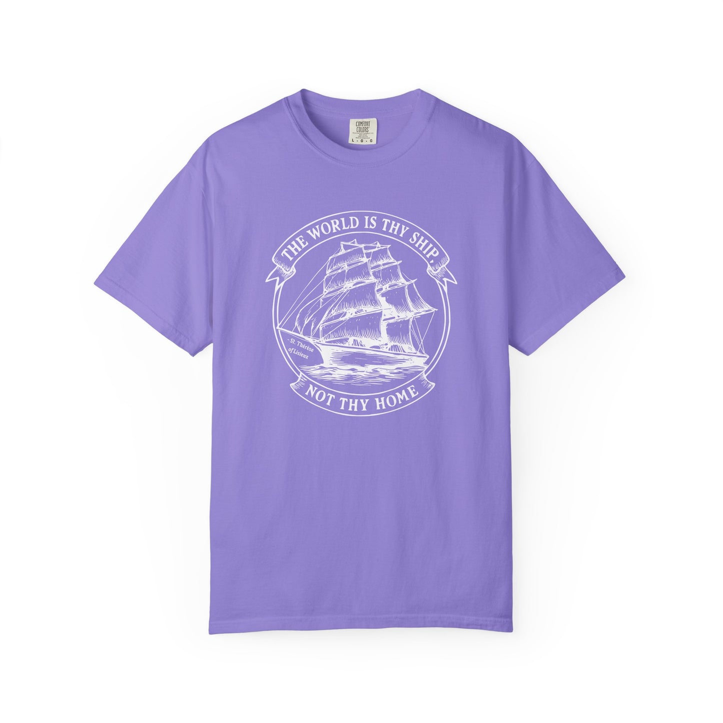 Saint Thérèse of Lisieux - World is Thy Ship - Graphic T-Shirt