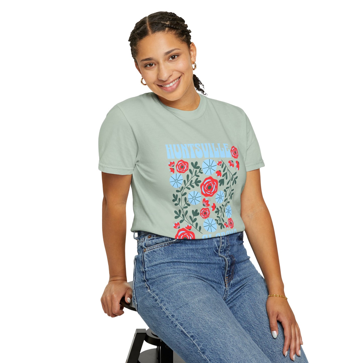 Floral Huntsville 100% Cotton T-Shirt