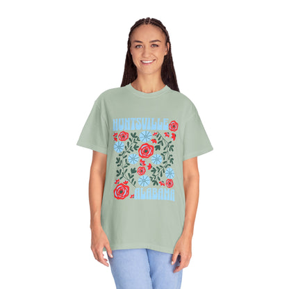 Floral Huntsville 100% Cotton T-Shirt