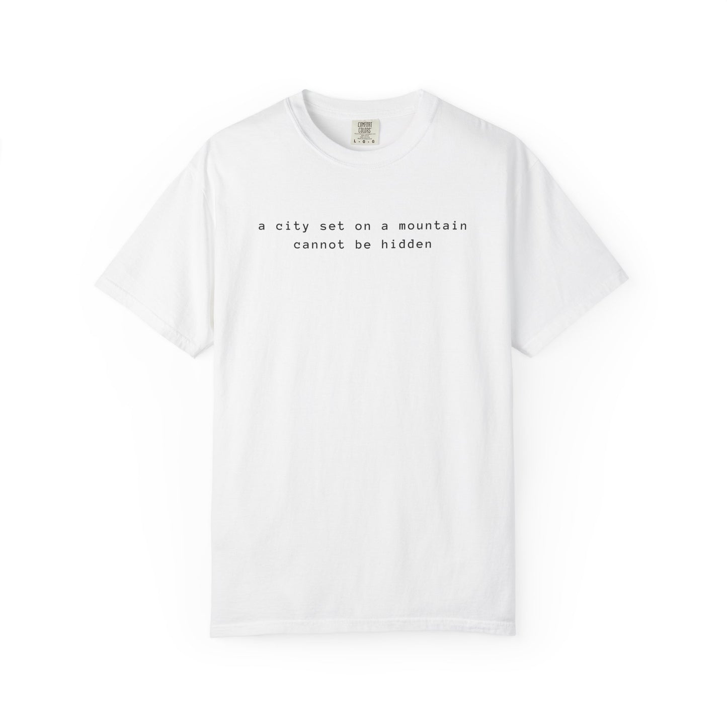 Matthew 5:14 - A City Set on a Mountain - Graphic T-Shirt