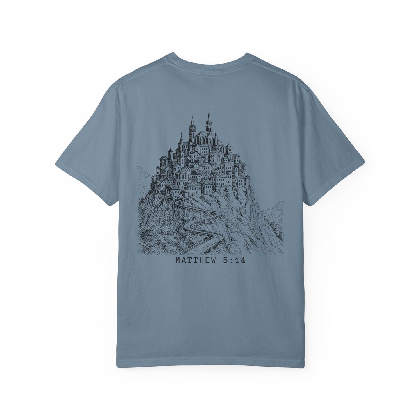 Matthew 5:14 - A City Set on a Mountain - Graphic T-Shirt