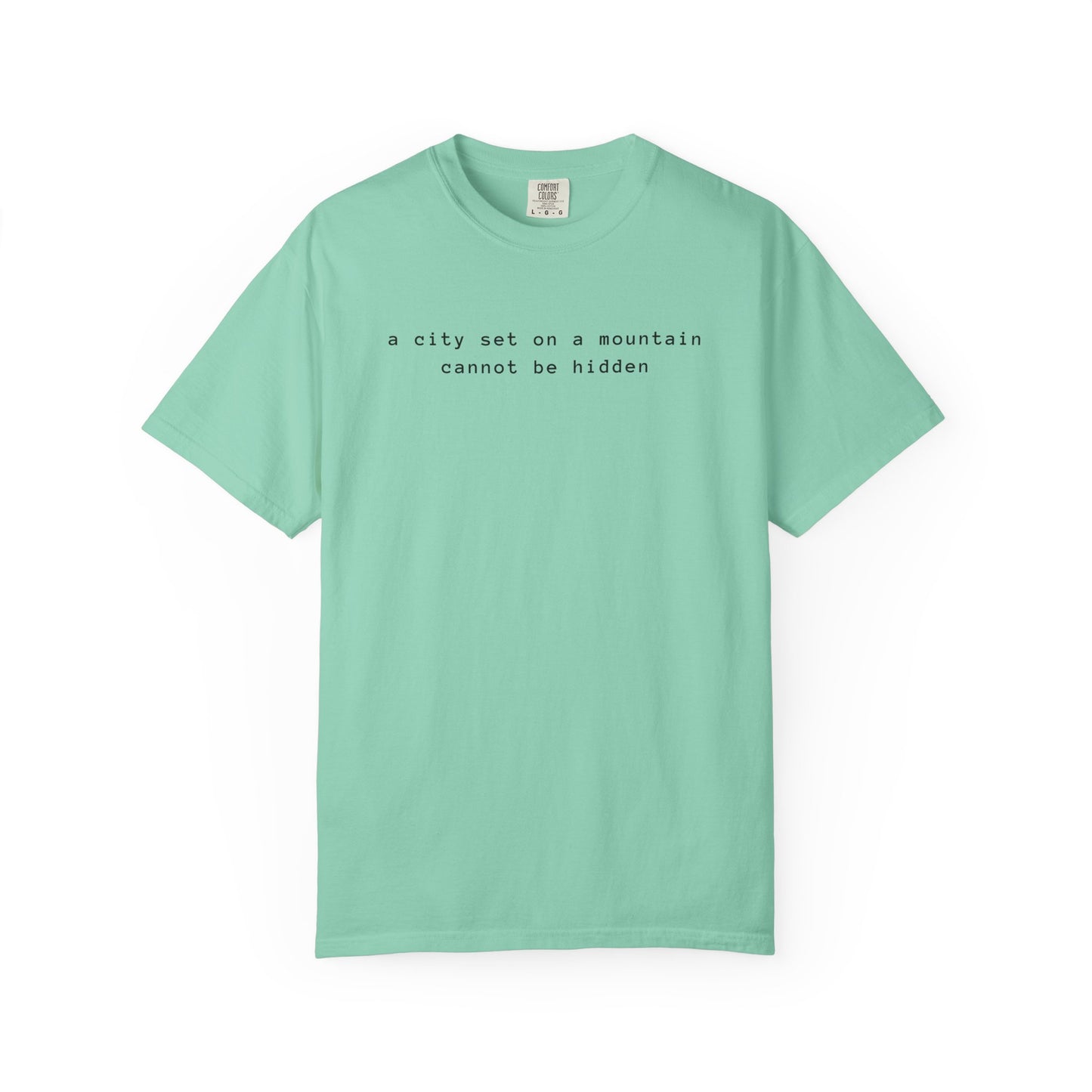 Matthew 5:14 - A City Set on a Mountain - Graphic T-Shirt