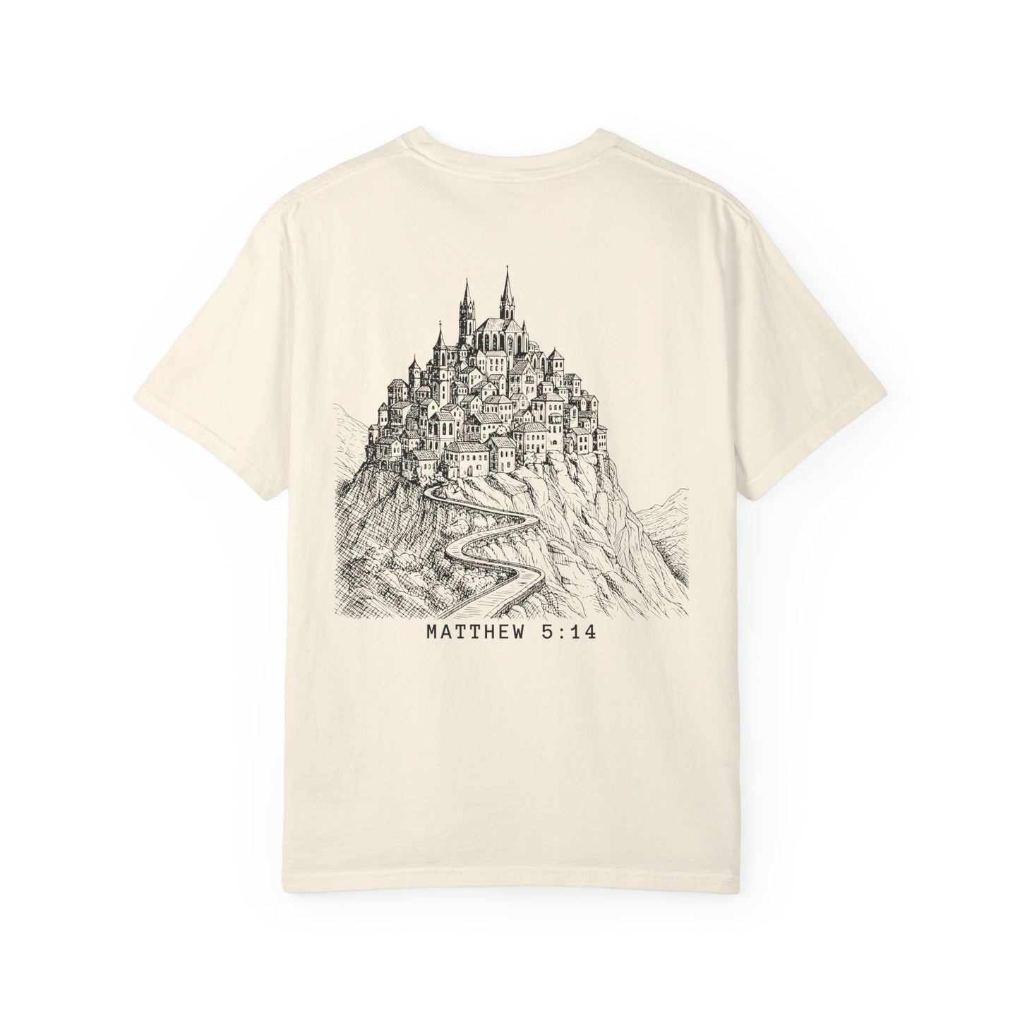 Matthew 5:14 - A City Set on a Mountain - Graphic T-Shirt