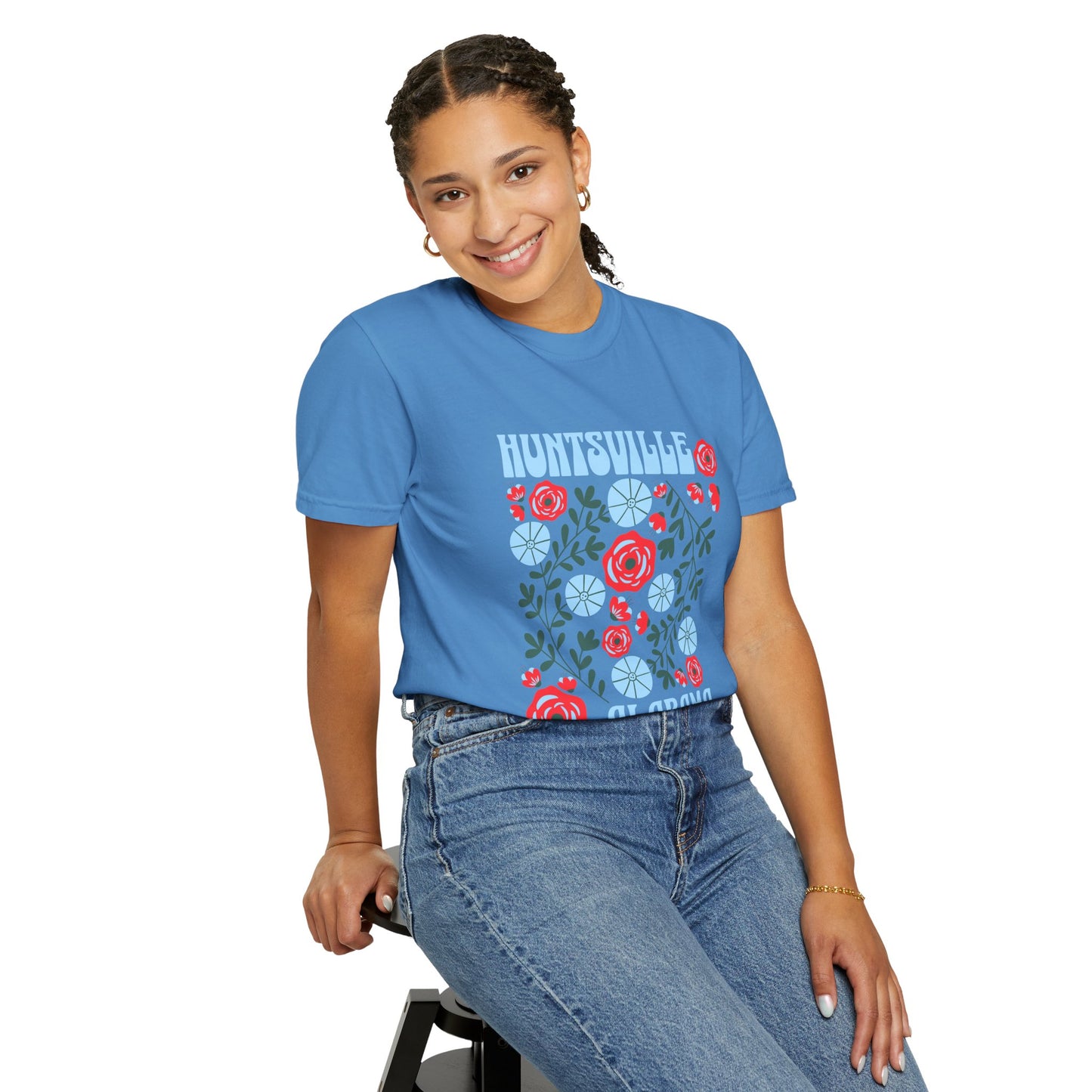 Floral Huntsville 100% Cotton T-Shirt