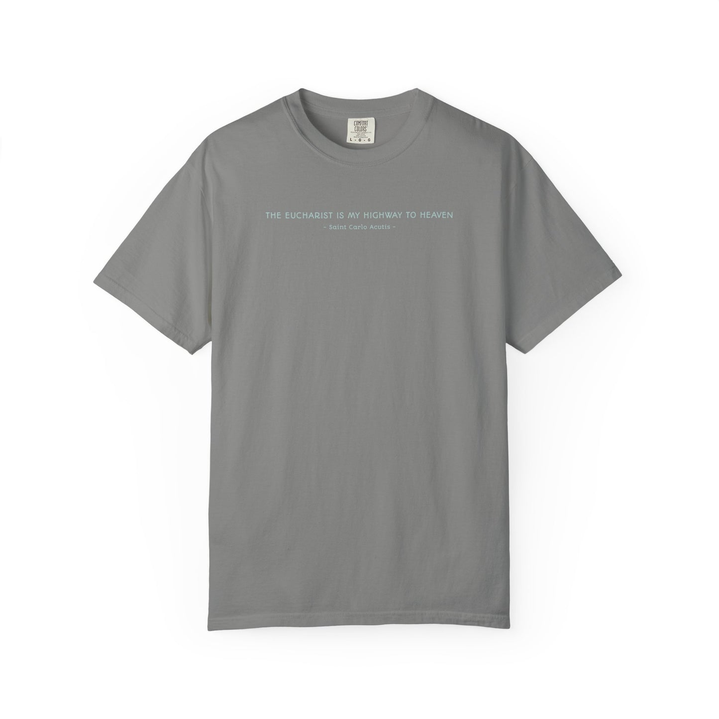 Saint Carlo Acutis - Eucharist Highway to Heaven - Graphic T-Shirt