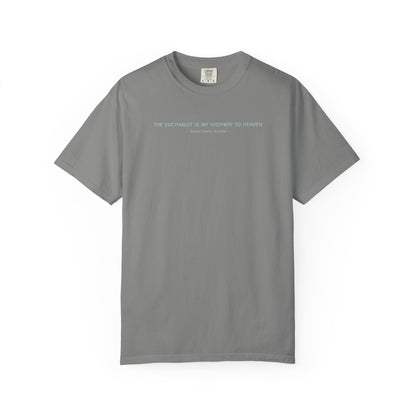 Saint Carlo Acutis - Eucharist Highway to Heaven - Graphic T-Shirt