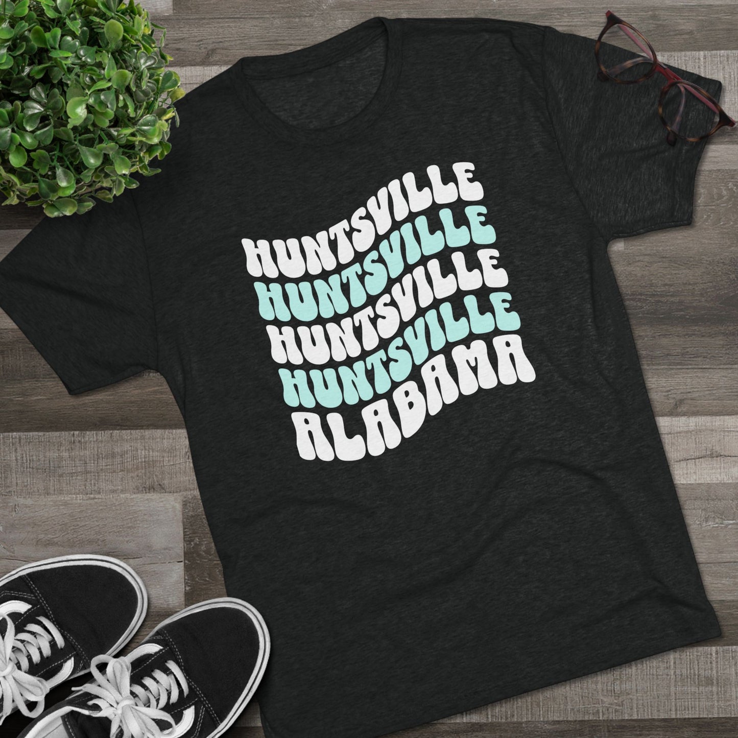 Huntsville AL Wavy Repeat T-Shirt