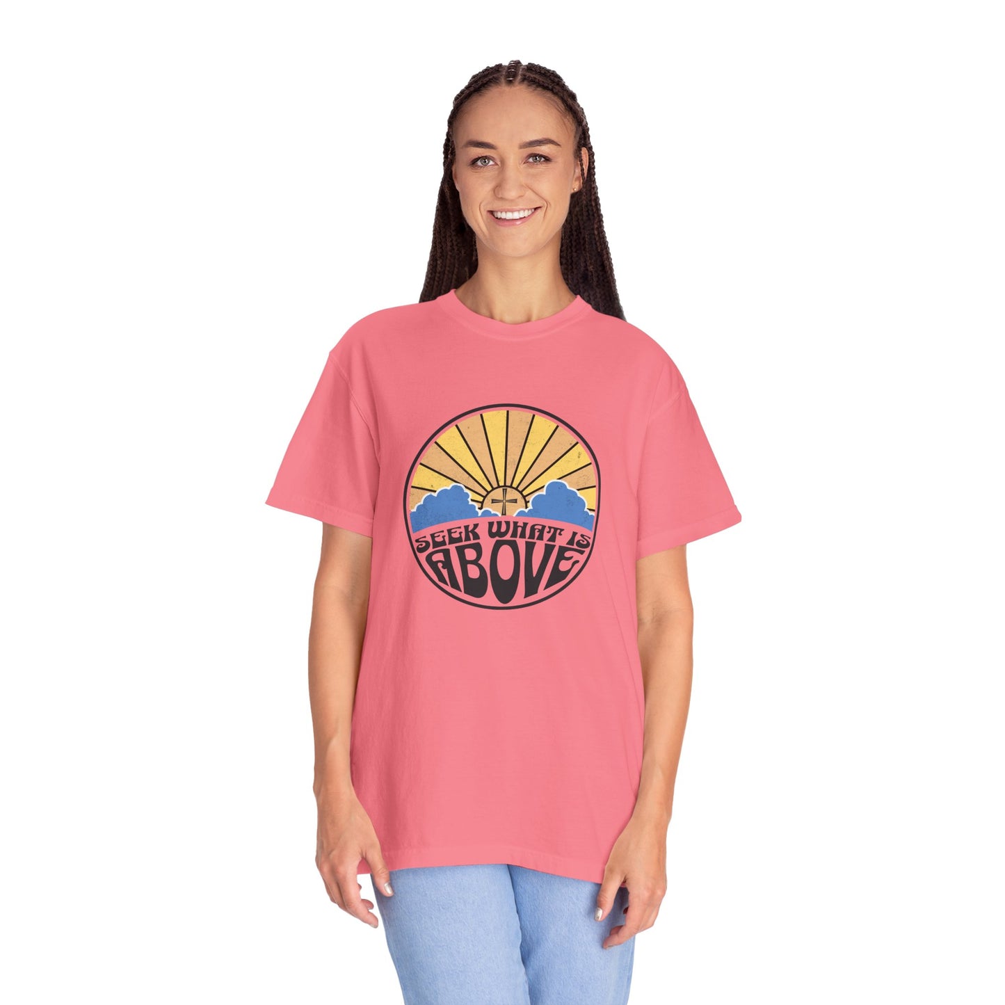 Seek What is Above Graphic T-Shirt
