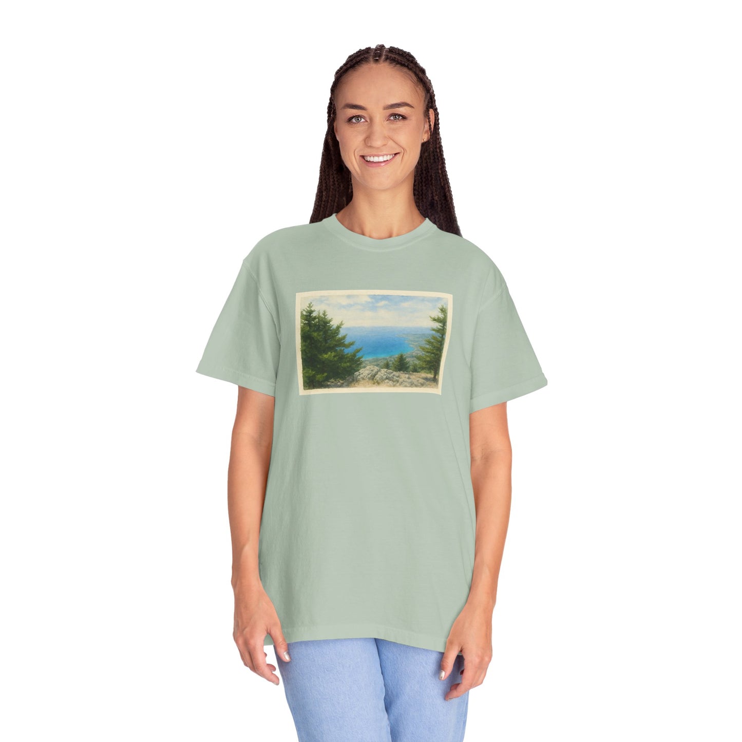 Greece Watercolor Graphic T-Shirt