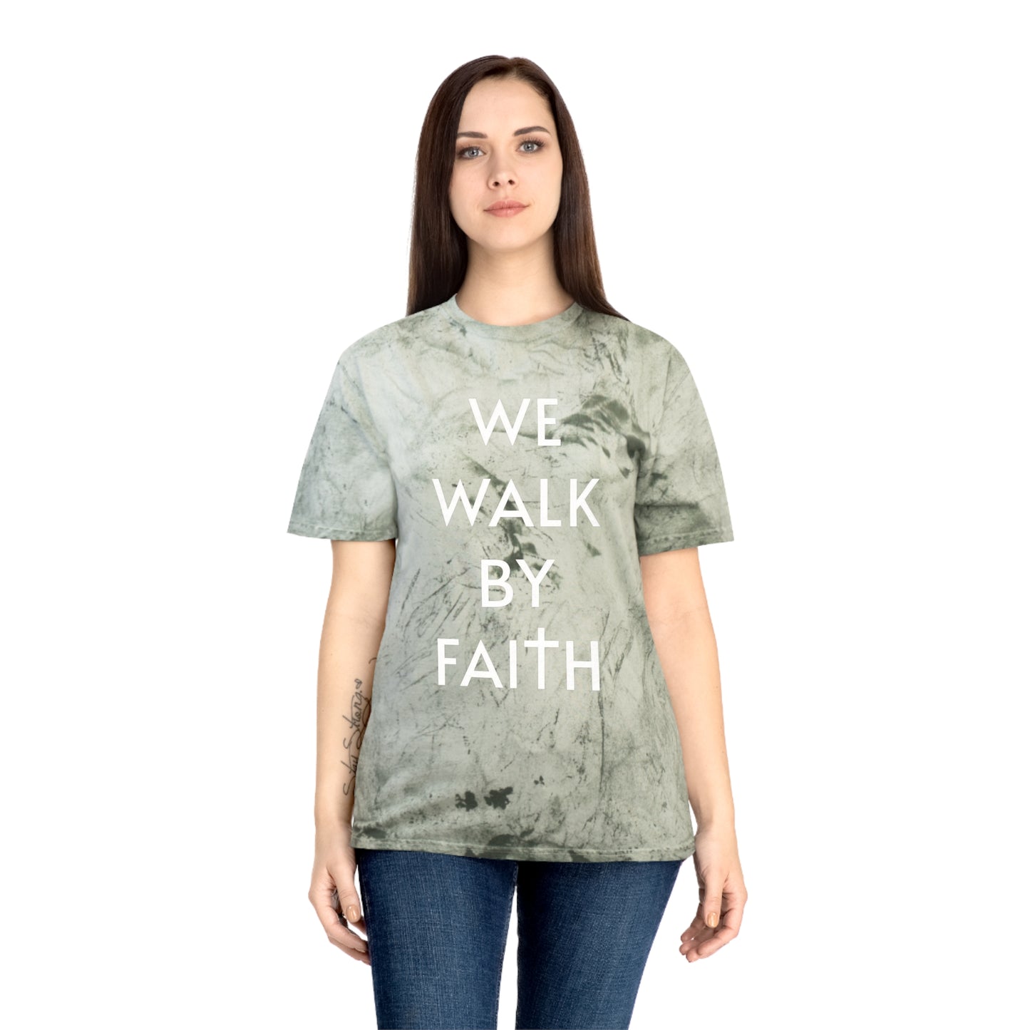 2 Corinthians 5:7 - We Walk By Faith - Tye Dye Version T-Shirt