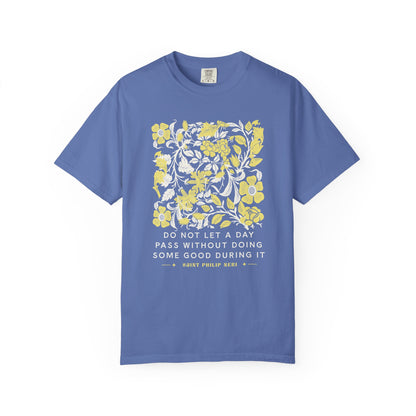 Saint Philip Neri Floral Graphic T-Shirt