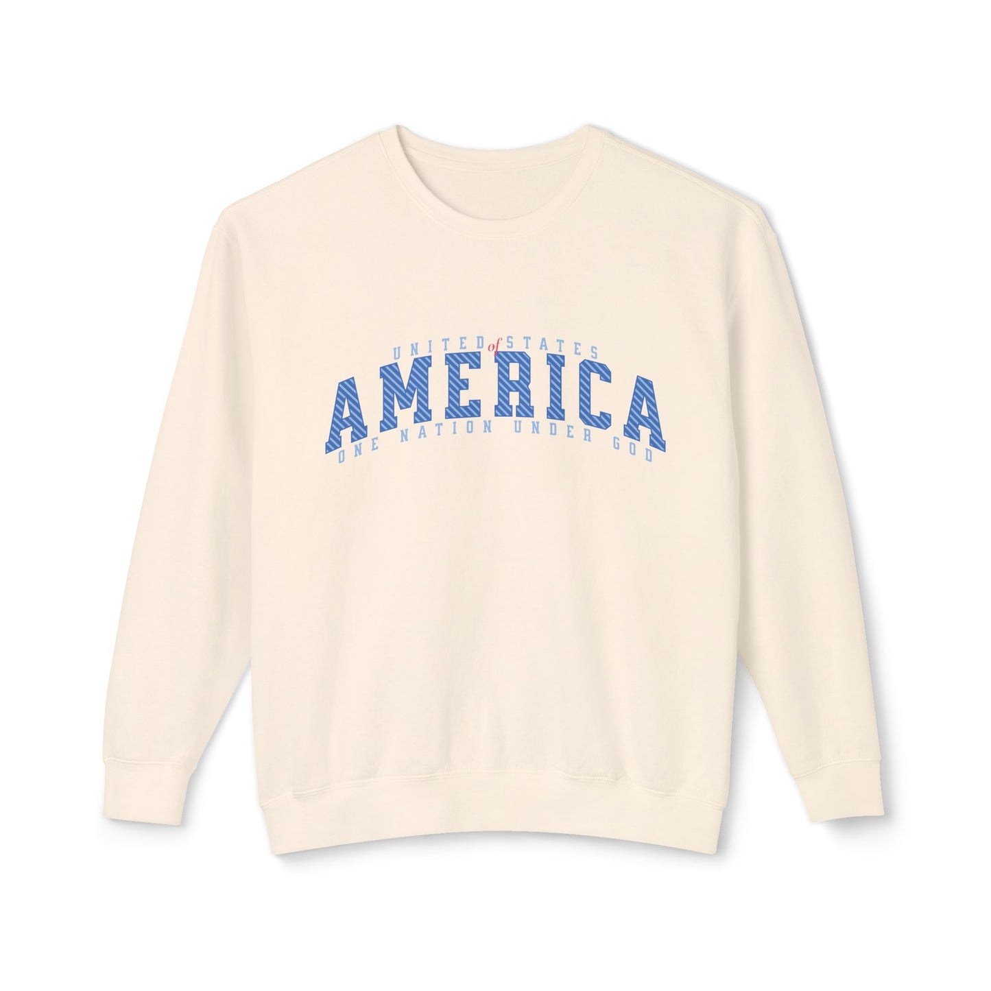USA One Nation Under God Lightweight Sweatshirt