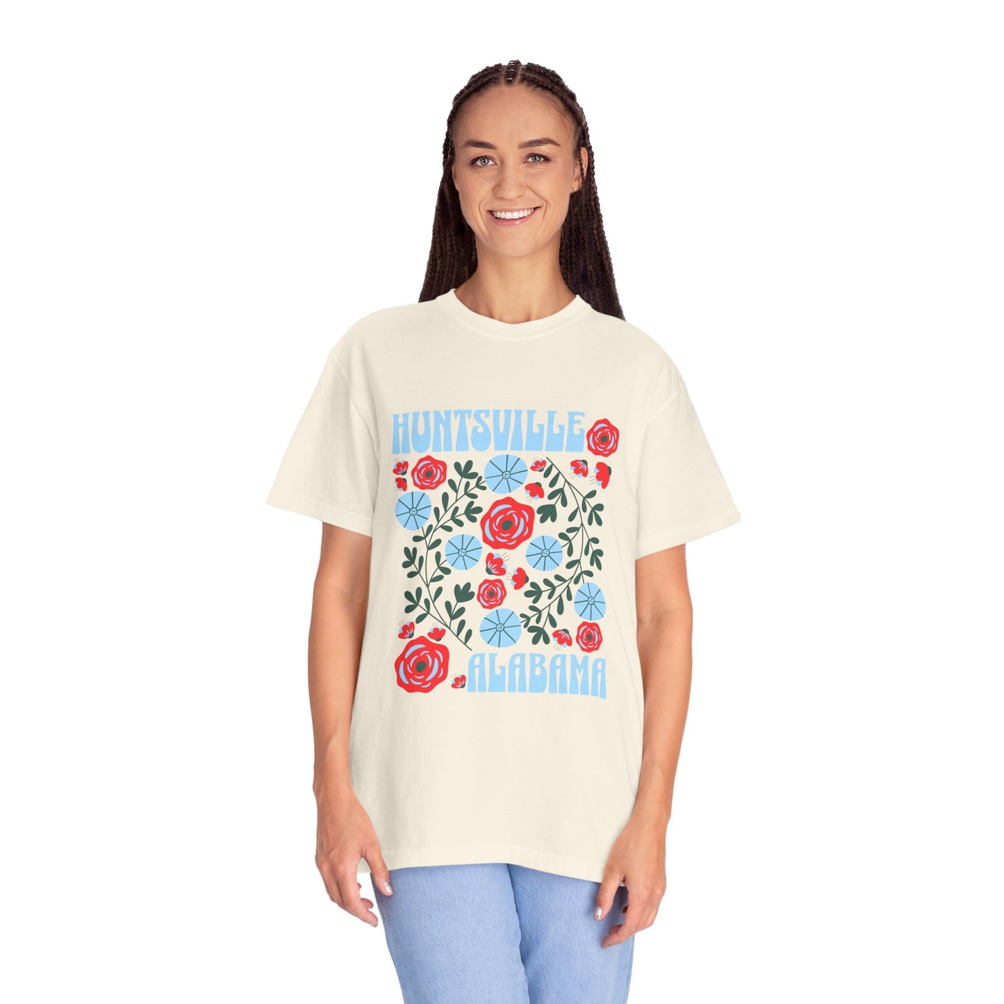 Floral Huntsville 100% Cotton T-Shirt