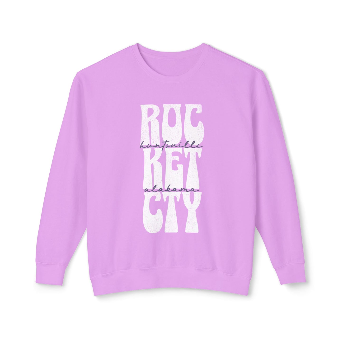 Rocket City Block Lettering Lightweight Sweatshirt