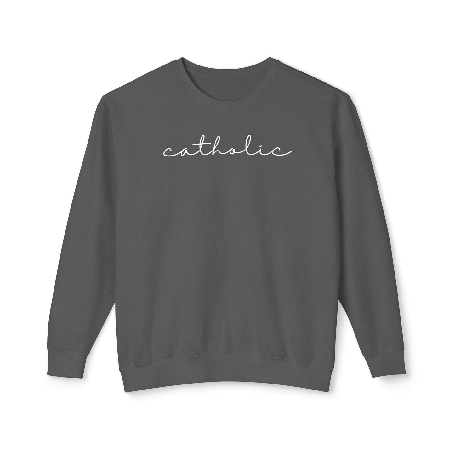 Catholic Script Lightweight Sweatshirt