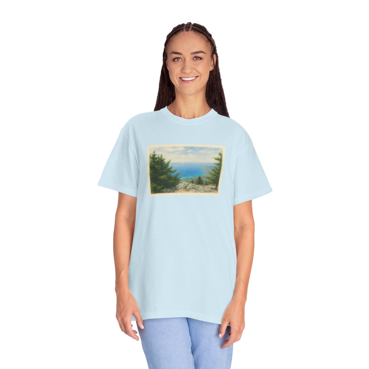 Greece Watercolor Graphic T-Shirt