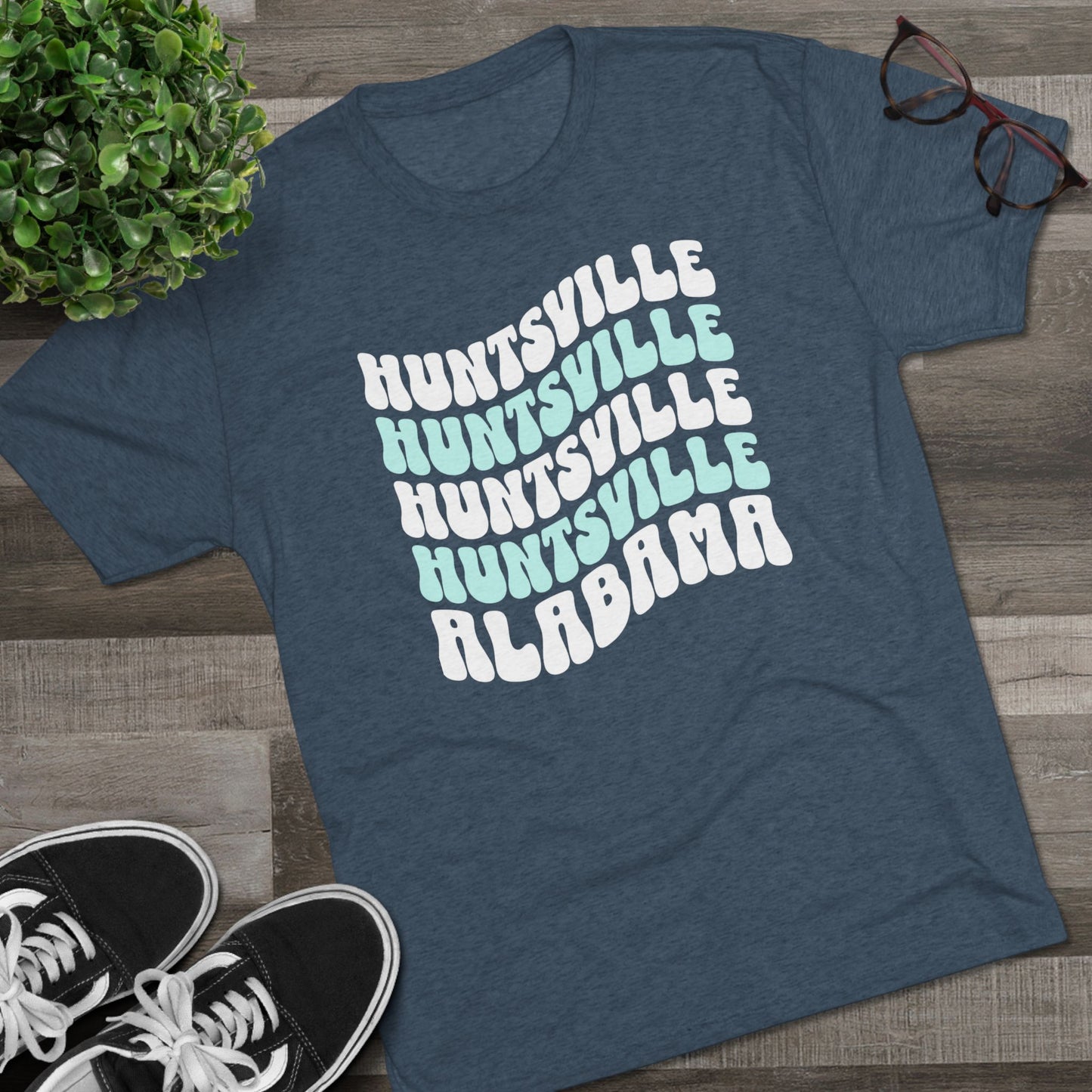 Huntsville AL Wavy Repeat T-Shirt
